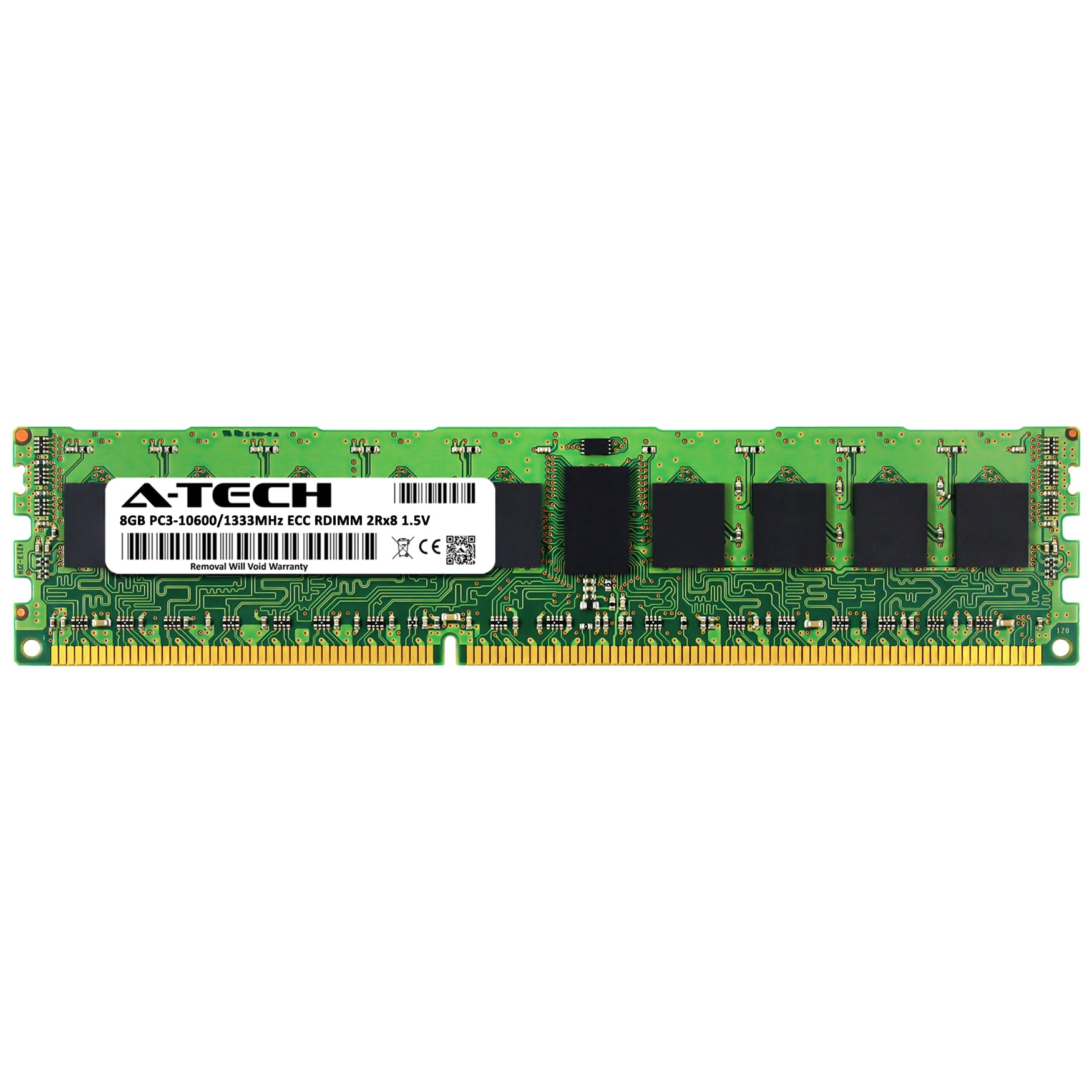 A Tech 8Gb Ddr3 1333Mhz Pc3 10600R Ecc Rdimm 2Rx8 Dual Rank 1.5V Ecc Registered Dimm 240 Pin Server Ram Memory Upgrade Module (A