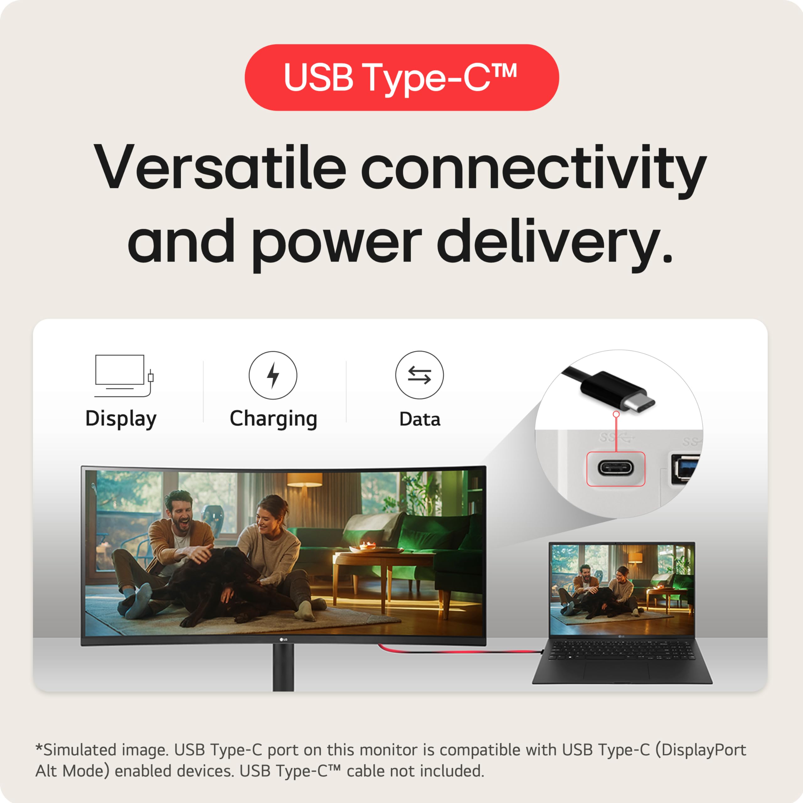 Lg Smart Monitor (32Sq730S)   32 Inch 4K Uhd(3840X2160) Display, Webos Smart Monitor, Thinq Home, Magic Remote, Usb Type C, 2X5W