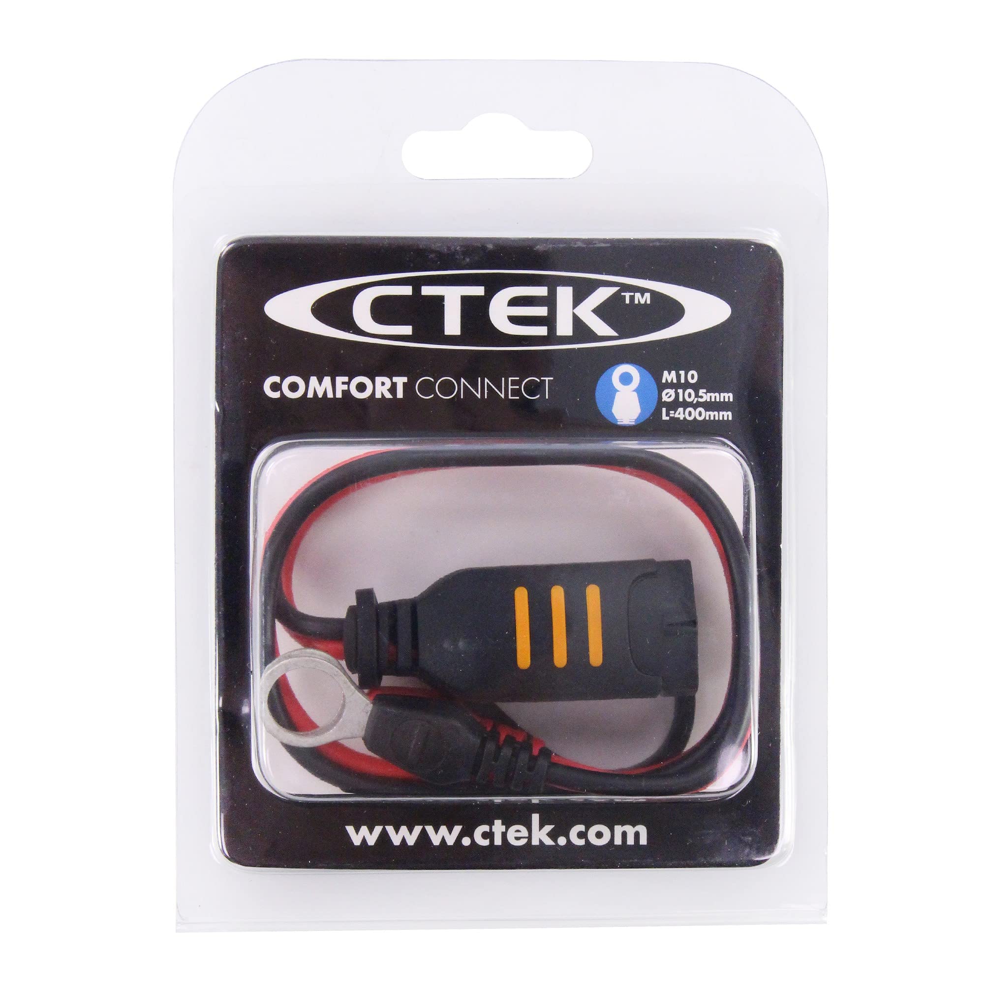 CTEK Connect Eyelet M10, Permanent Connection for Hard-to-Reach Batteries, 10 mm Eyelet, Safe, Secure, Quick and Easy Connection