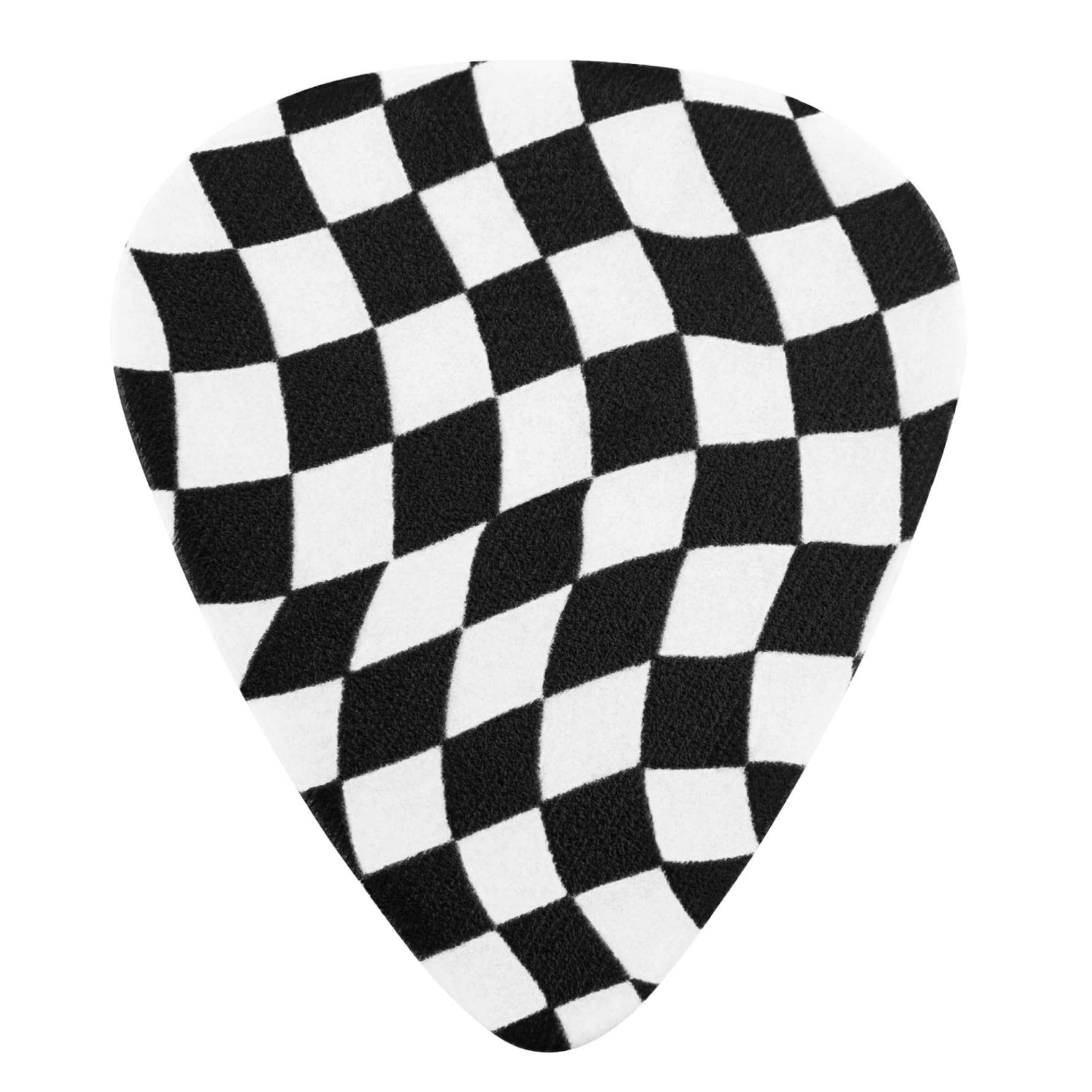Fender Celluloid Guitar Picks, Guitar Accessories, 351 Shape, Checkerboard, Medium, 8 Pack