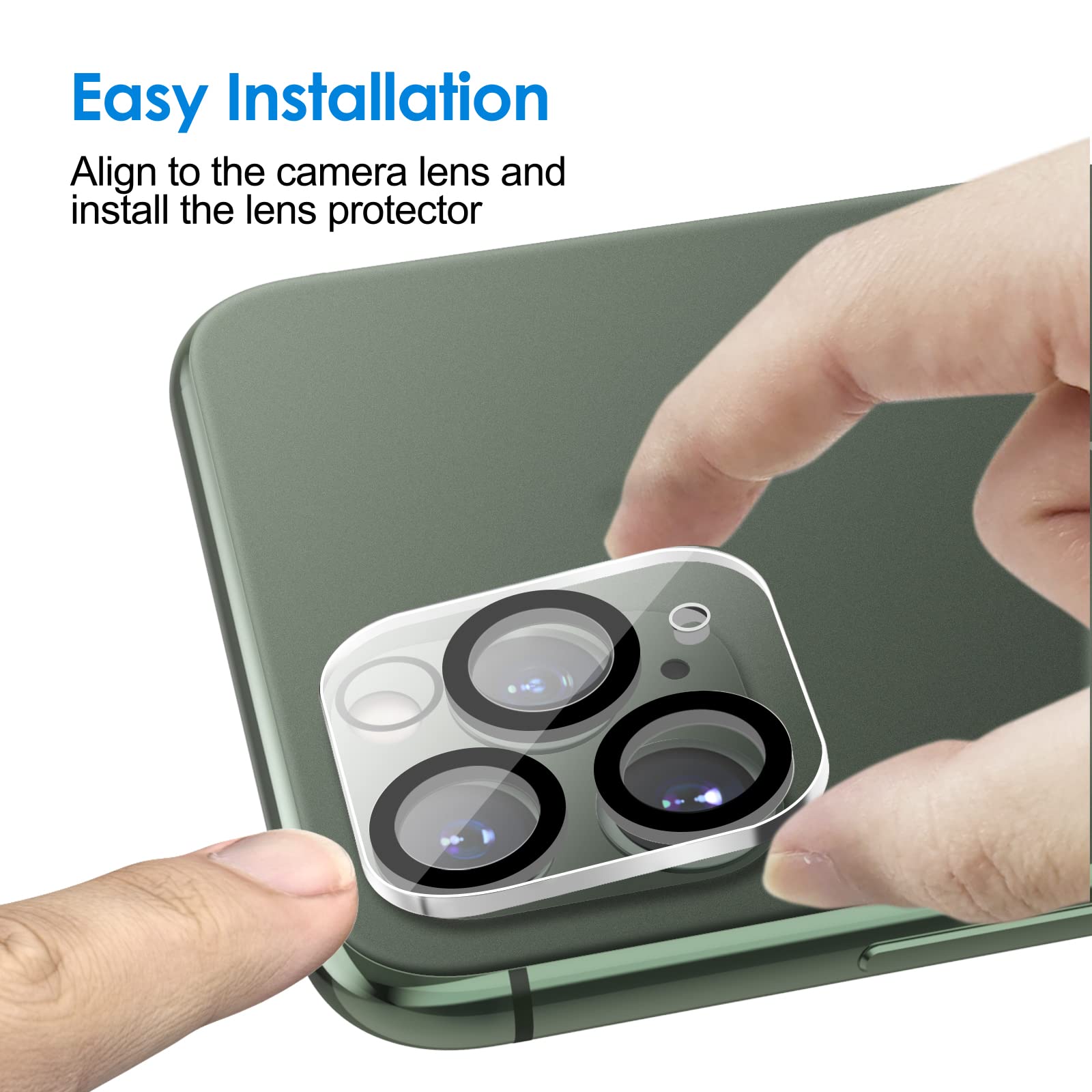 Jetech Camera Lens Protector For Iphone 11 Pro Max 6.5-Inch And Iphone 11 Pro 5.8-Inch, 9H Tempered Glass, Hd Clear, Anti-Scratc