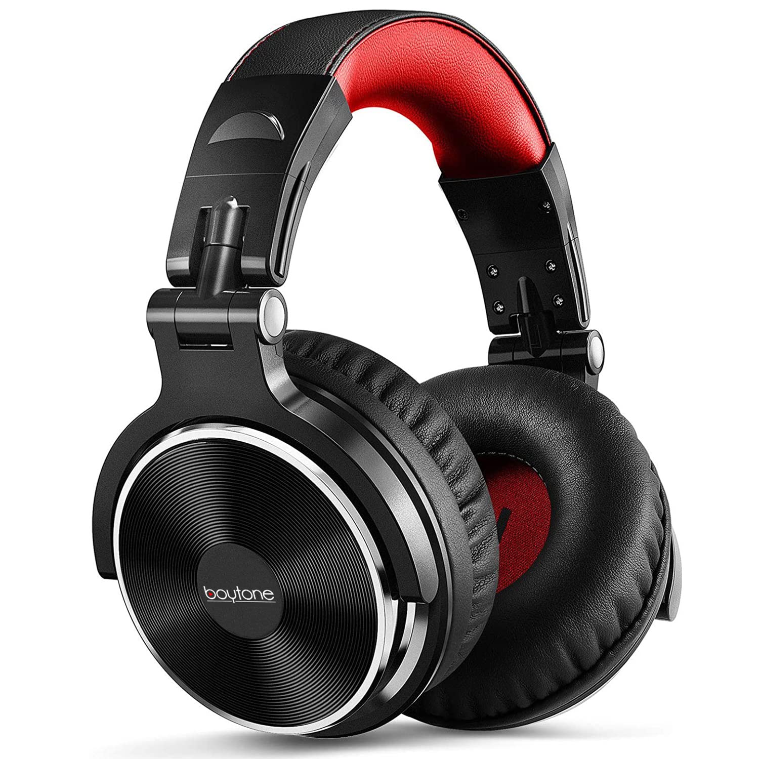 Boytone Bt 10Rd Wired Over Ear Headphones Studio Monitor & Mixing Dj Stereo Headsets With 50Mm Drivers And 1/4 To 3.5Mm Audio Ja