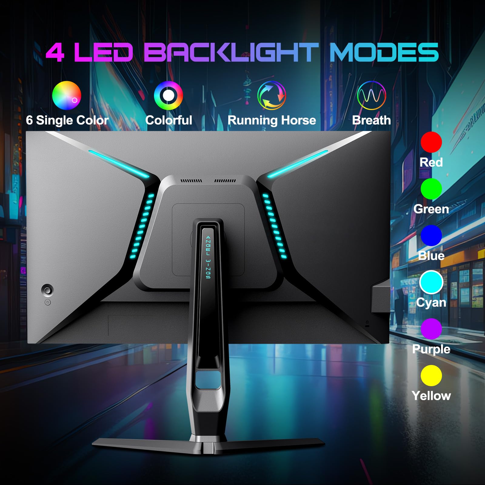 Sansui 27 Inch Wqhd 180Hz Gaming Monitor 1440P-Amd Freesync 1Ms Dci-P3 93% Fast Ips Computer Monitor,Height Adjustable Vertical/