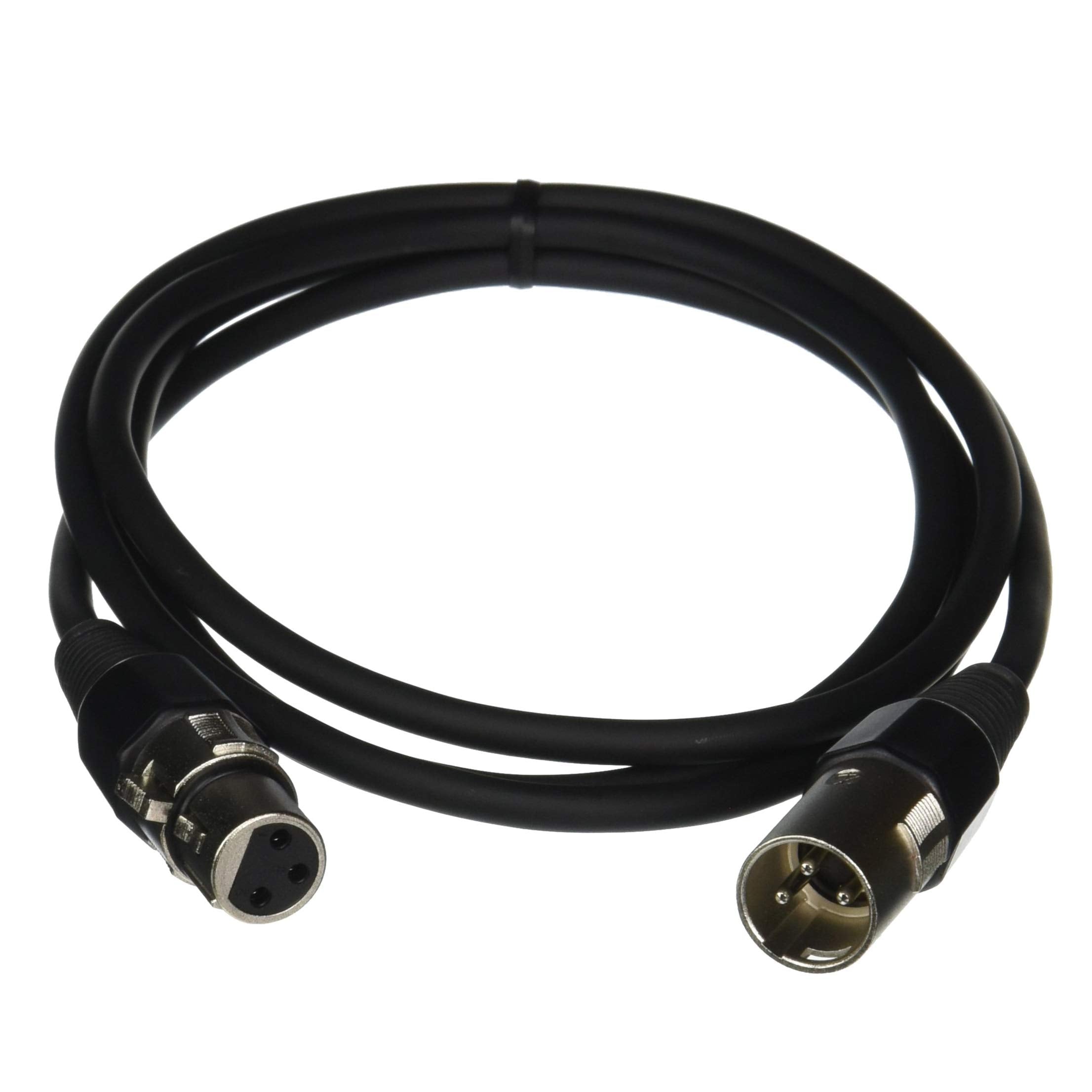 C2G 40059 Pro Audio Xlr Male To Xlr Female Cable, Black (6 Feet, 1.82 Meters)