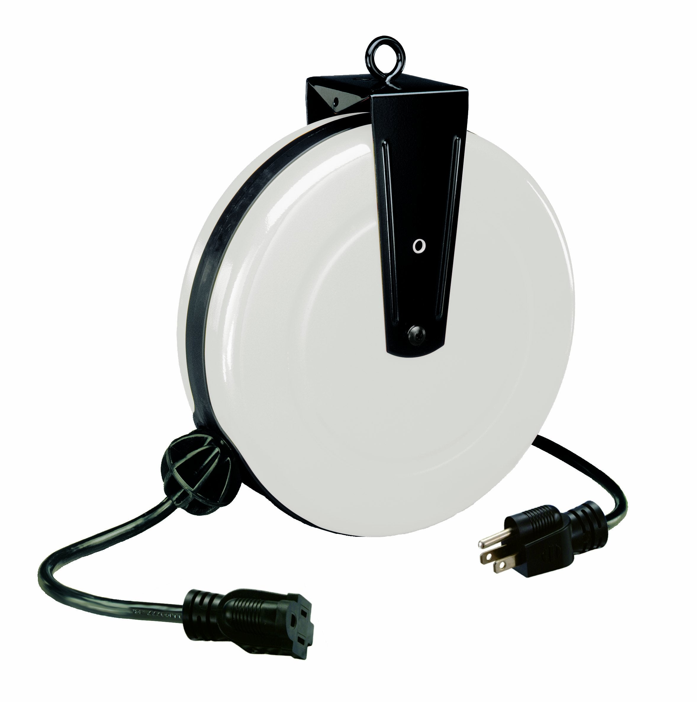 Alert Proreel 5000A 30Gfs Heavy Duty Retractable Extension Cord Reel | 30'   16/3 Sjt Retracting Cord | Single Grounded Outlet