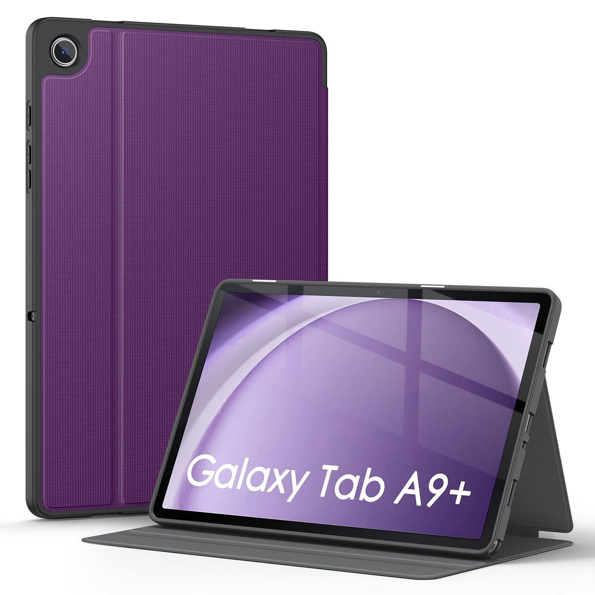 Soke Case For Galaxy Tab A9+/A9 Plus 11 Inch 2023, Shock Proof Smart Folio Stand Case, Multi  Viewing Angles, Soft Tpu Back Cover For Samsung Galaxy Tab A9+ Tablet [Sm X210/X216/X218], Purple