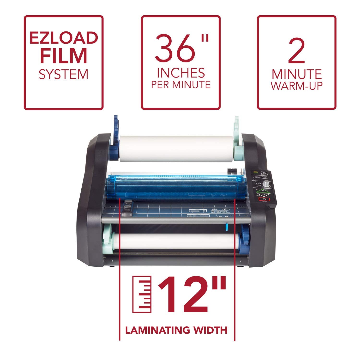 Gbc Ultima 35 Ez Load Thermal Roll Laminator, 12' Maximum Width, Less Than 2 Minute Warm Up (1701680)