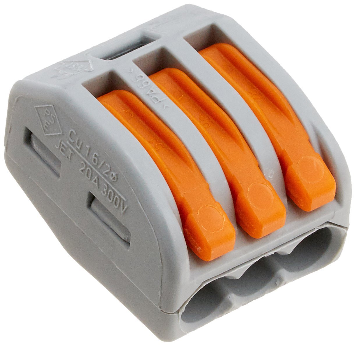 Wago 222 413 Lever Nuts 3 Conductor Compact Connectors 10 Pk