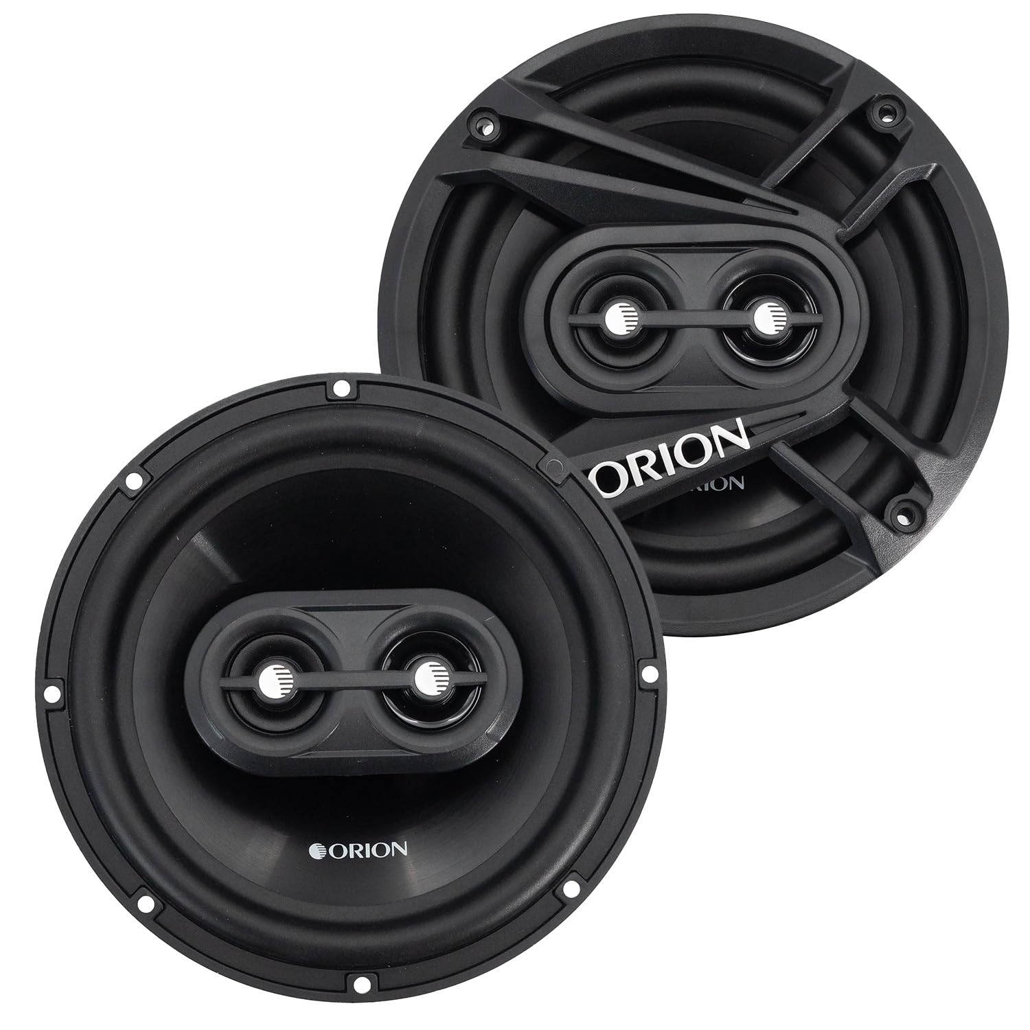Orion Cobalt Series Cb653 6.5    3-Way Coaxial Car Speakers, 240W, 4 Ohms, Full Range, Enhanced Bass, Polypropylene Cone & Butyl