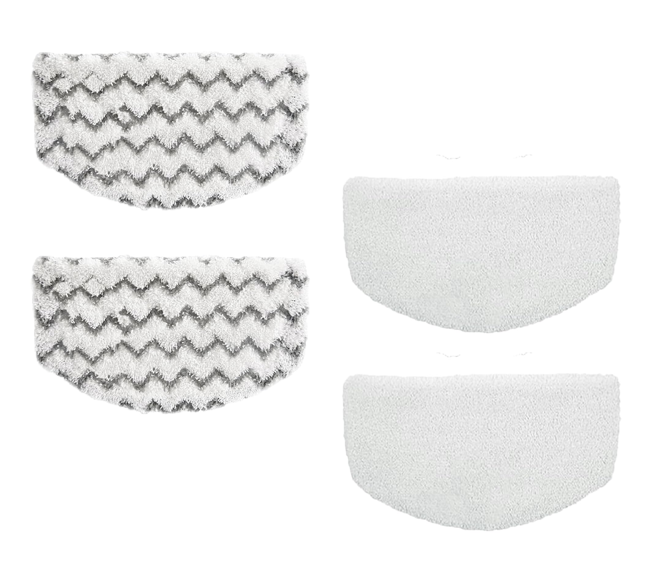 4 Pack Replacement Steam Mop Pads For Bissell Powerfresh Steam Mop 1940 1440 1544 1806 2075 Series, Model 19402 19404 19408 1940