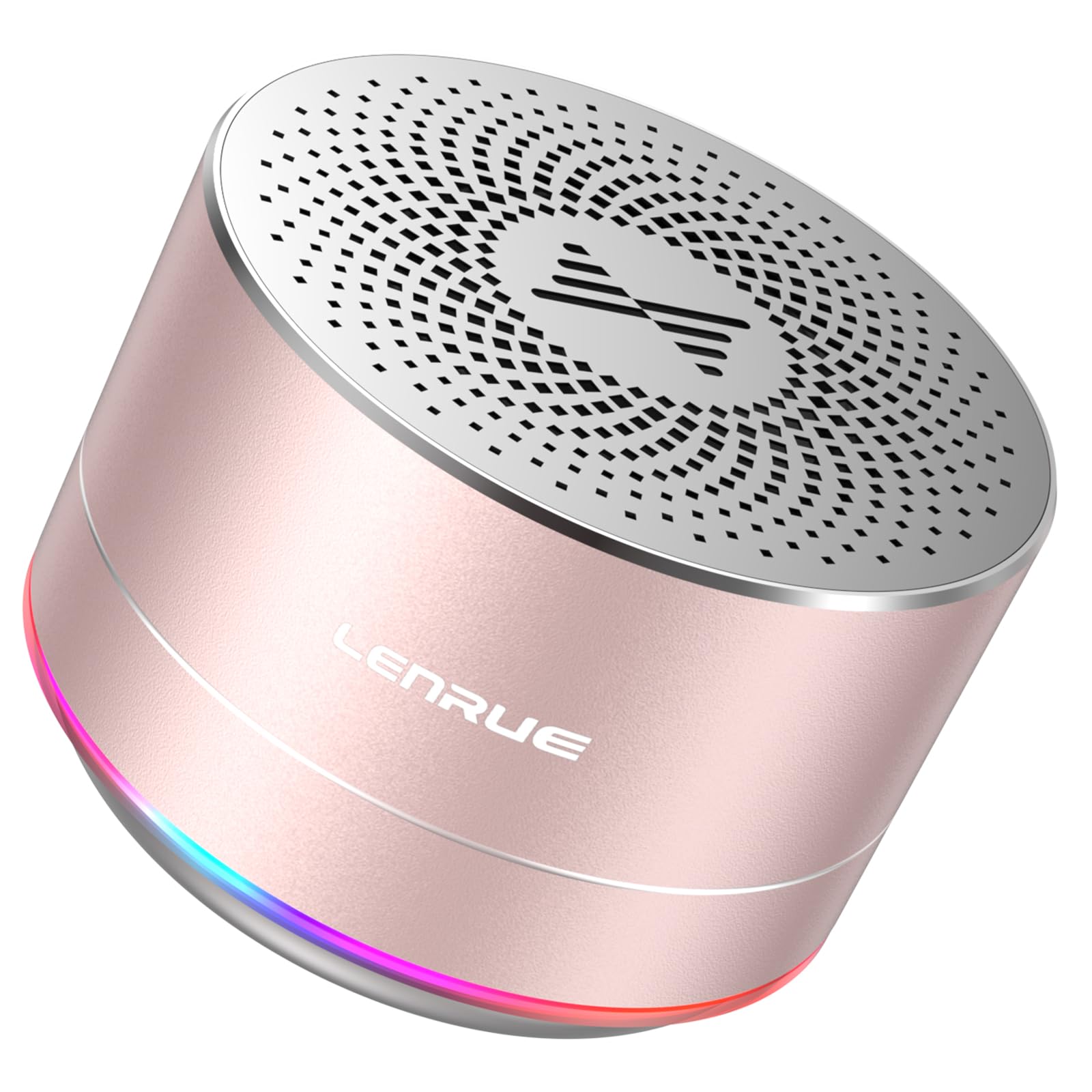 Lenrue Portable Wireless Bluetooth Speaker With Built In Mic,Handsfree Call,Aux Line,Hd Sound And Bass For Iphone Ipad Android Smartphone And More (Pink+Case)