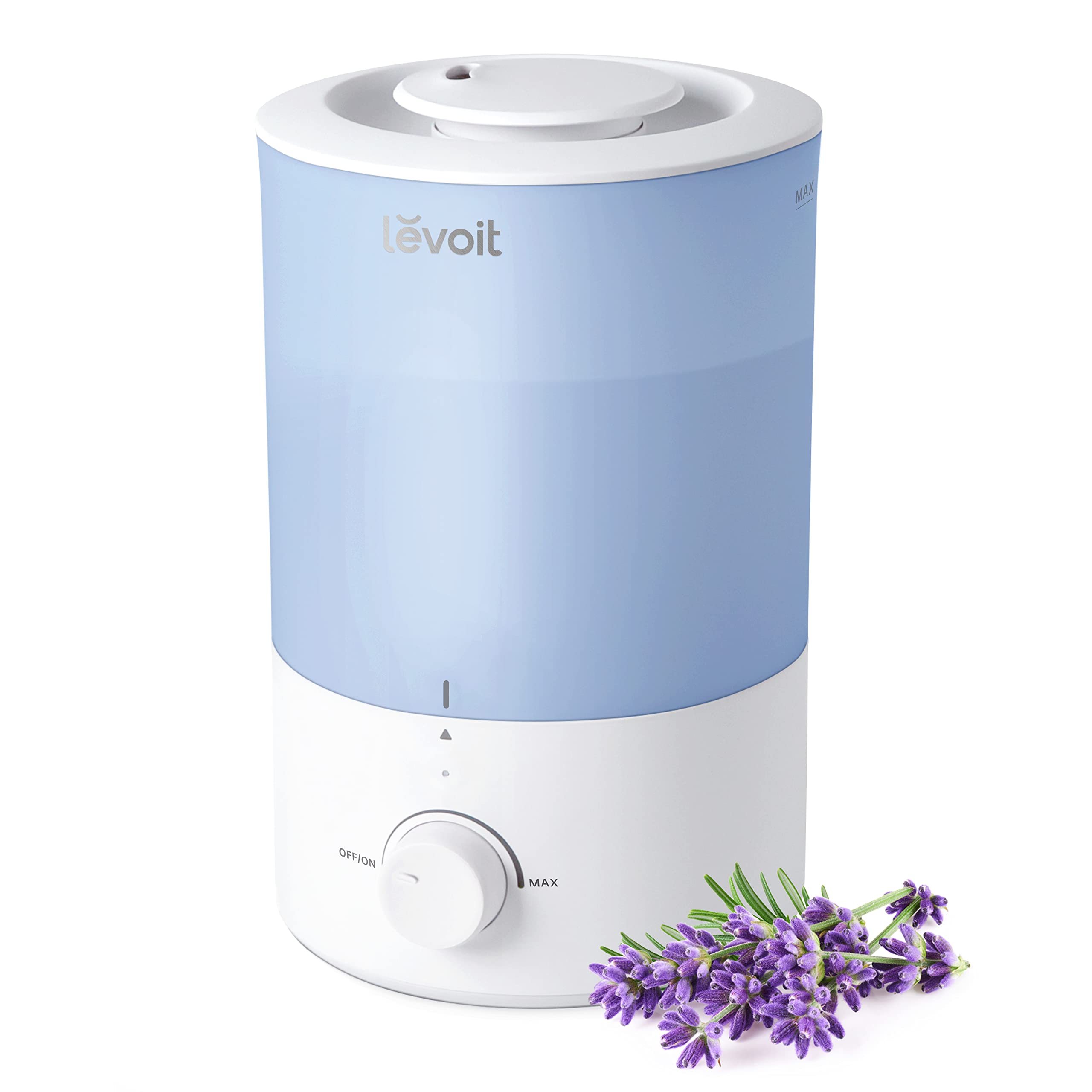 Levoit Dual 150 Humidifiers For Bedroom Large Room, 3L Cool Mist Top Fill Essential Oil Diffuser For Baby Nursery And Plants, 36