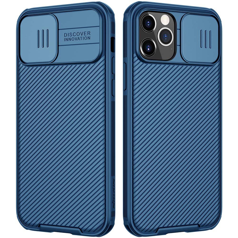 Nillkin For Iphone 12 Pro Max Case With Camera Cover, Lens Protection, Camshield Pro Shockproof Protective Bumper Hard Pc Back A