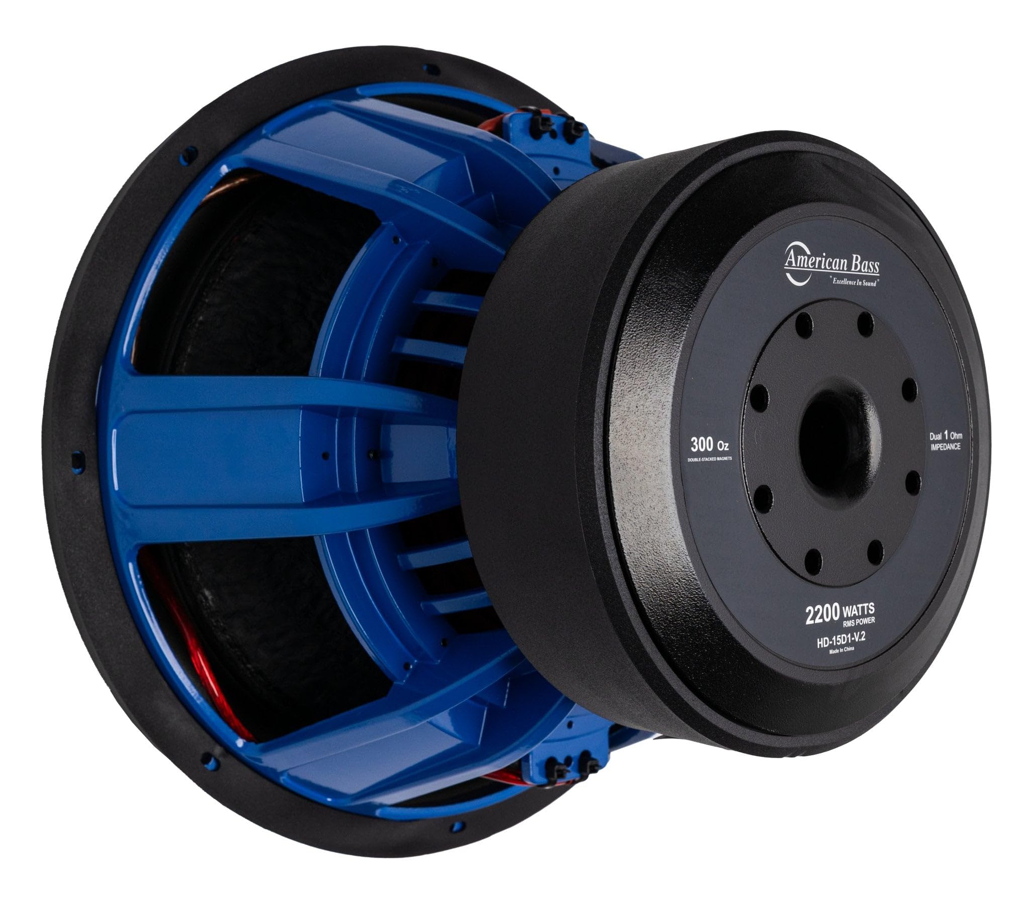 American Bass Usa Hd 15D1 4000 Watt Max Dual 1 Ohm Subwoofer