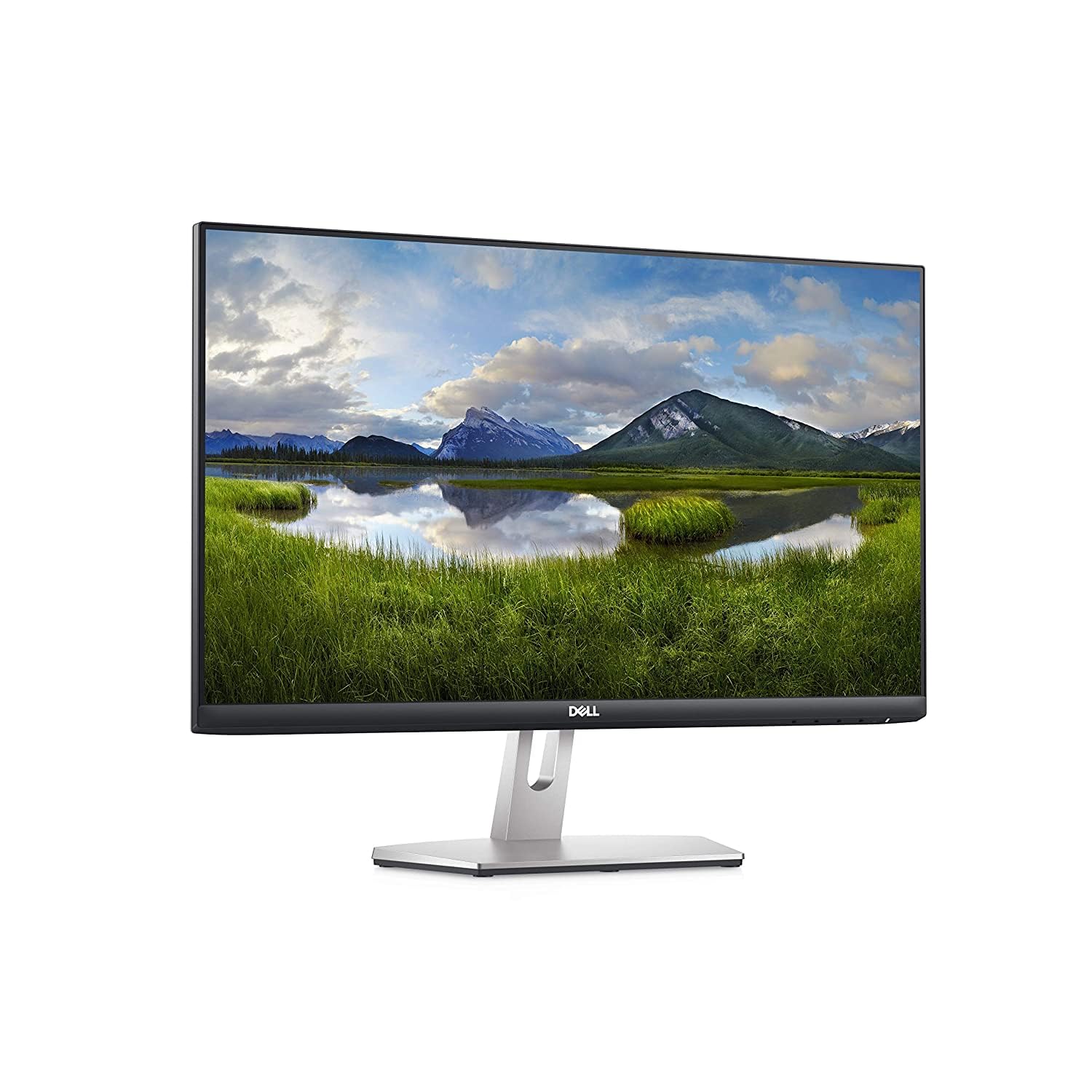 Dell S2421H 24 Inch Full HD 1080p Monitor, IPS Ultra Thin Bezel, 2 x HDMI Ports, Built in Speakers, Silver