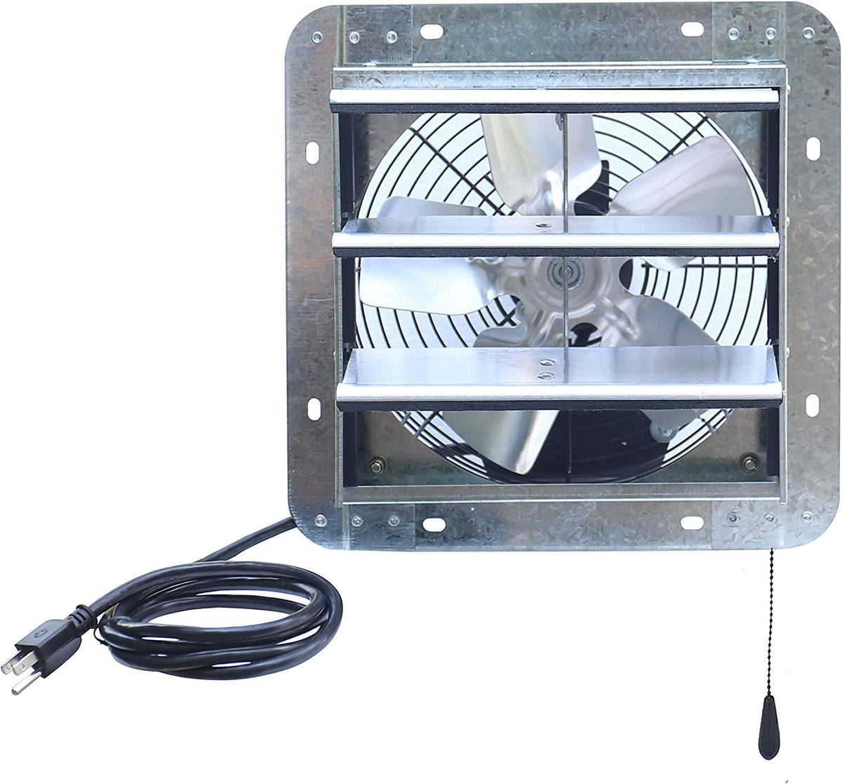 Iliving Ilg8Sf10V T, 10 Inch Shutter Exhaust Attic Garage Grow, Ventilation Fan With 3 Speed Thermostat 6 Foot Long 3 Plugs Cord