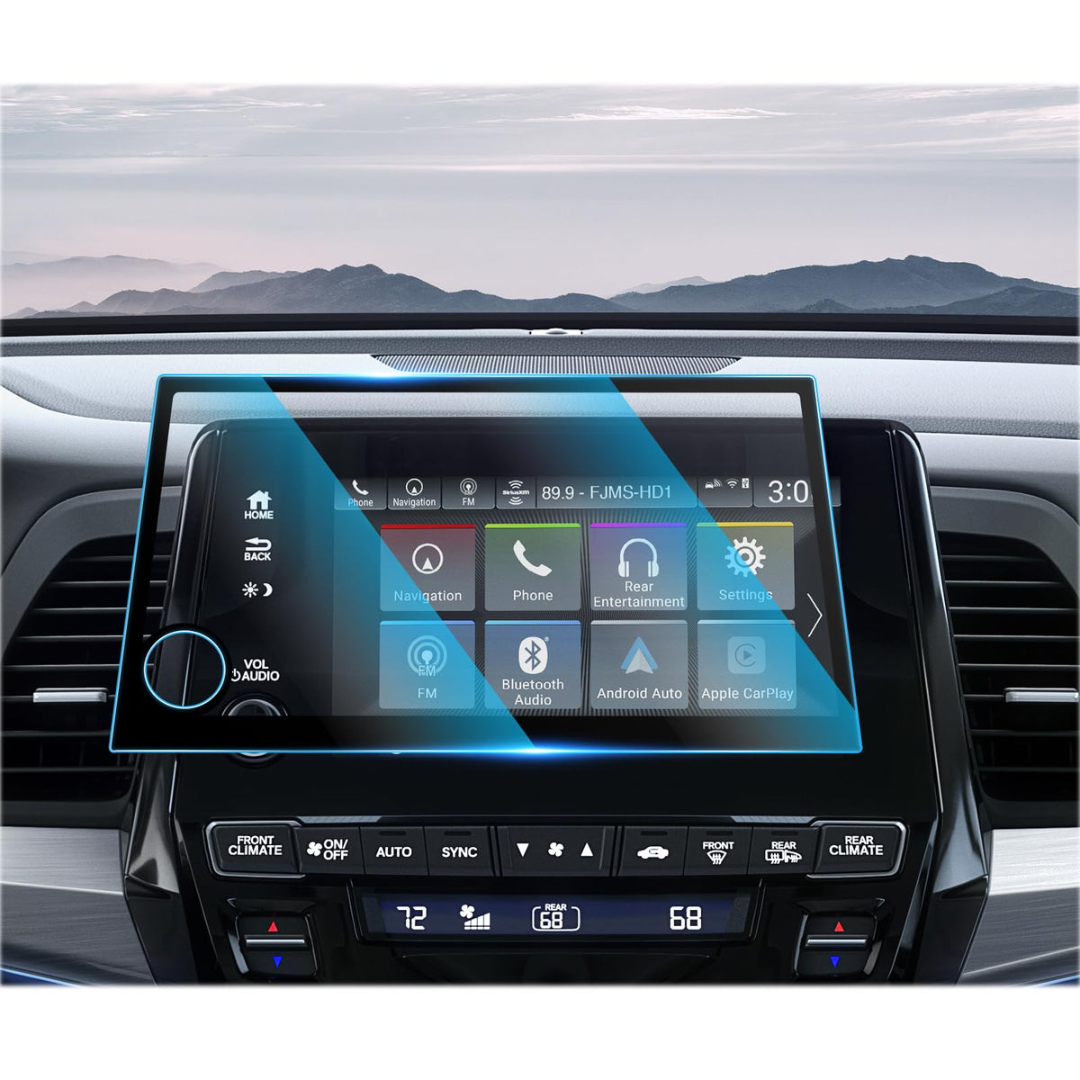 Cdefg For 2023 2024 Honda Odyssey Screen Protector Touchscreen Cover For Honda Odyssey Accessories 2024 2023 2022 2021 2020-2018 Odyssey Ex Ex-L Sport Touring Elite 8' Tempered Glass