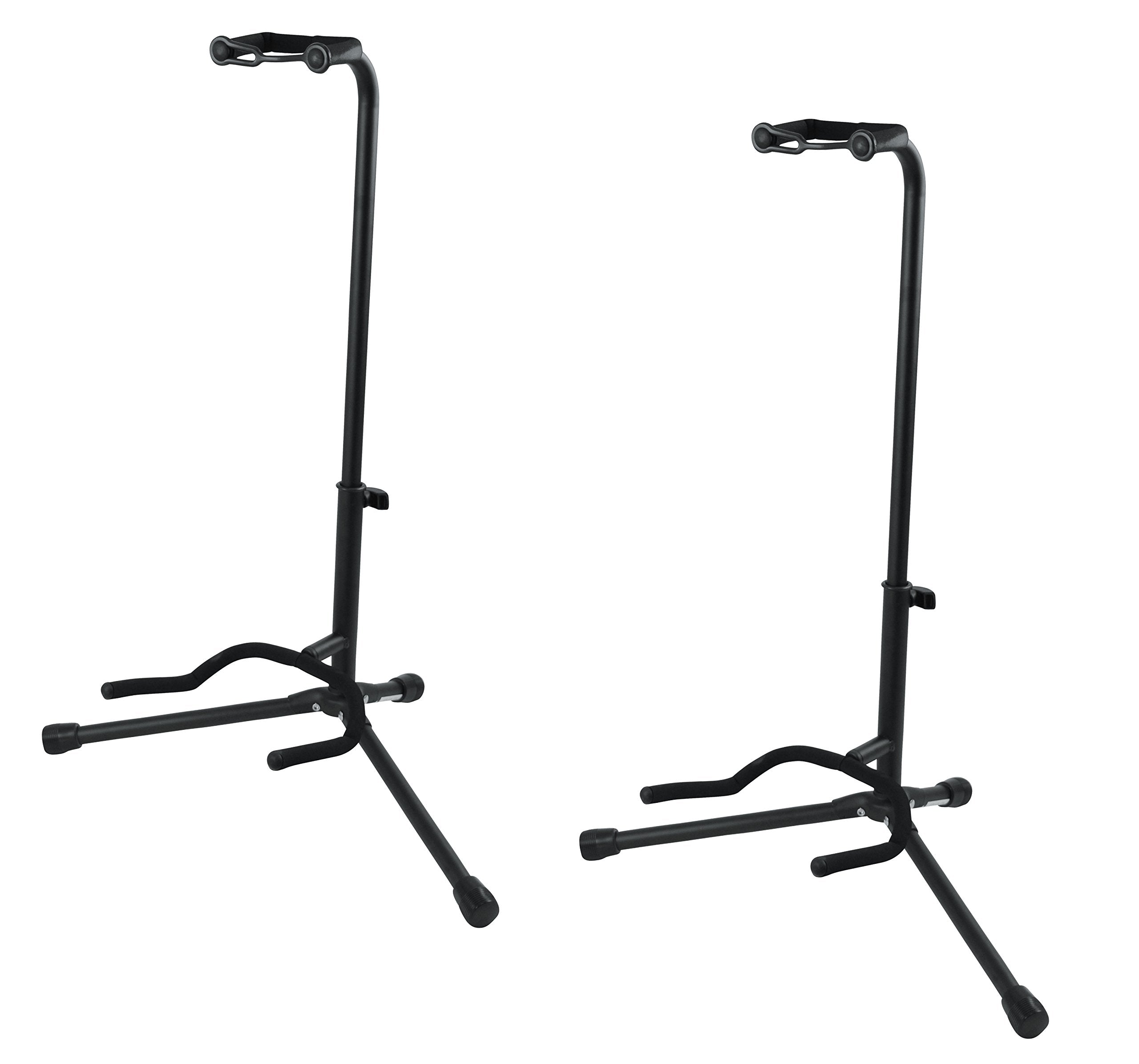 Gator Frameworks GFW-GTR-10002PK Single Stand for Acoustic & Electric Guitars (2 Pack) (GFW-GTR10002PK)