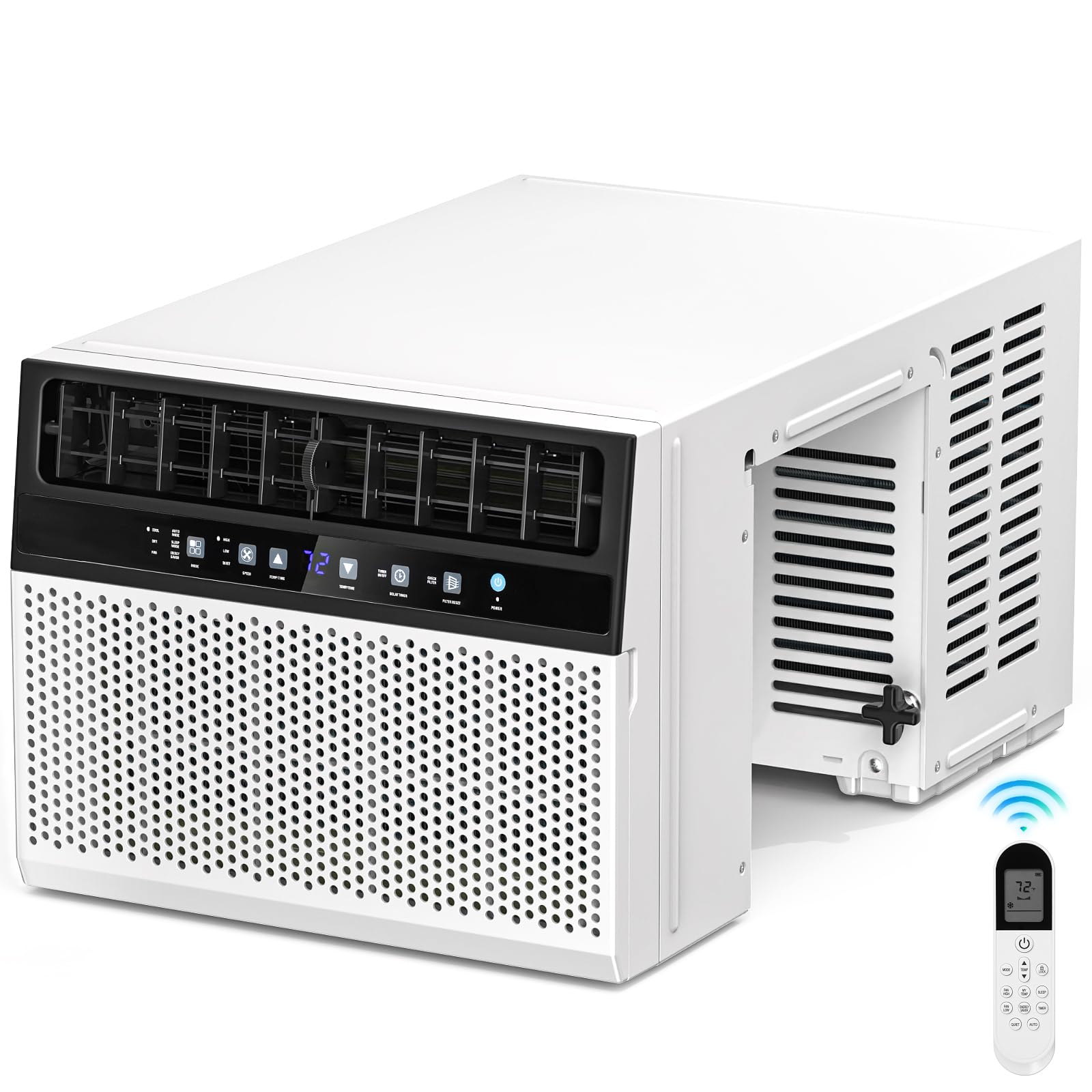 Antarctic Star 10,000 BTU U-Shaped Window Air Conditioner Unit Cools up to 450 Sq.Ft. with 6 Modes 24H Timer, Ultra Quiet Window