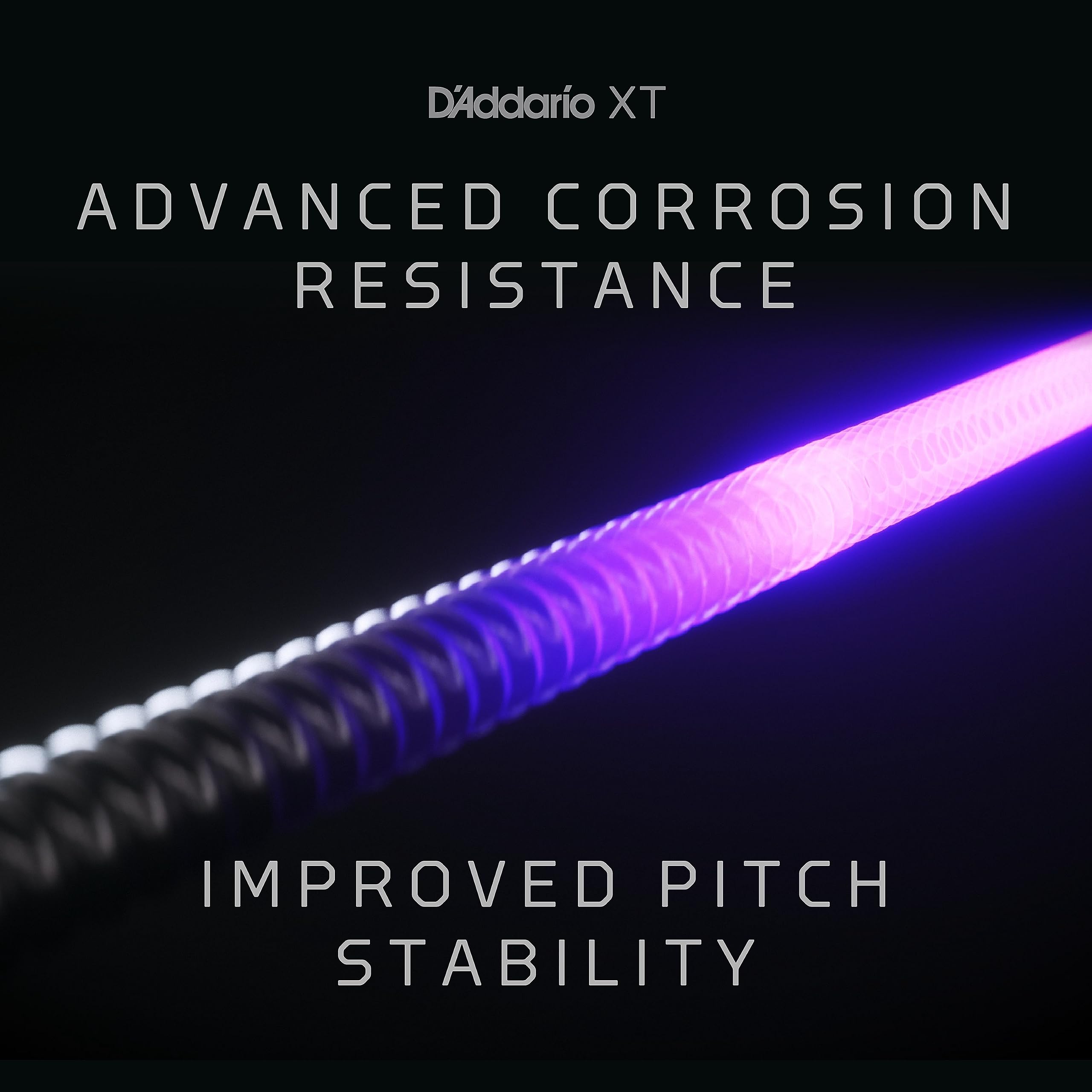 Daddario Acoustic Guitar Strings, Xt Phosphor Bronze Coated, Xtapb1670, Medium Baritone Gauge 16-70, 6-String Set, Pack Of 1