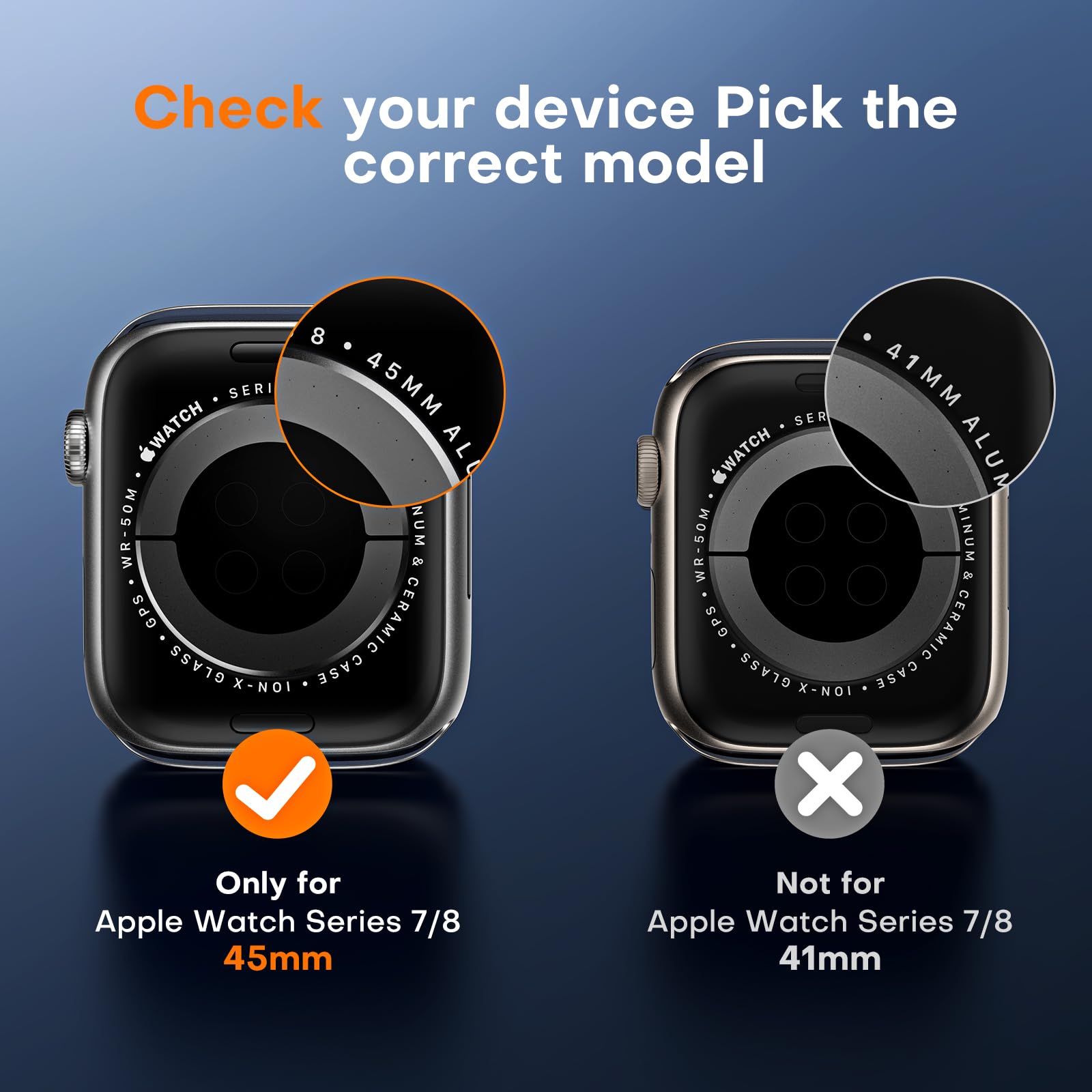 Tocol 6 Pack Apple Watch 45Mm Series 9/8/7 Screen Protector, Iwatch 45Mm(2023) [Hd Clear] [Scratch Resistant] [Bubble Free] [Eas