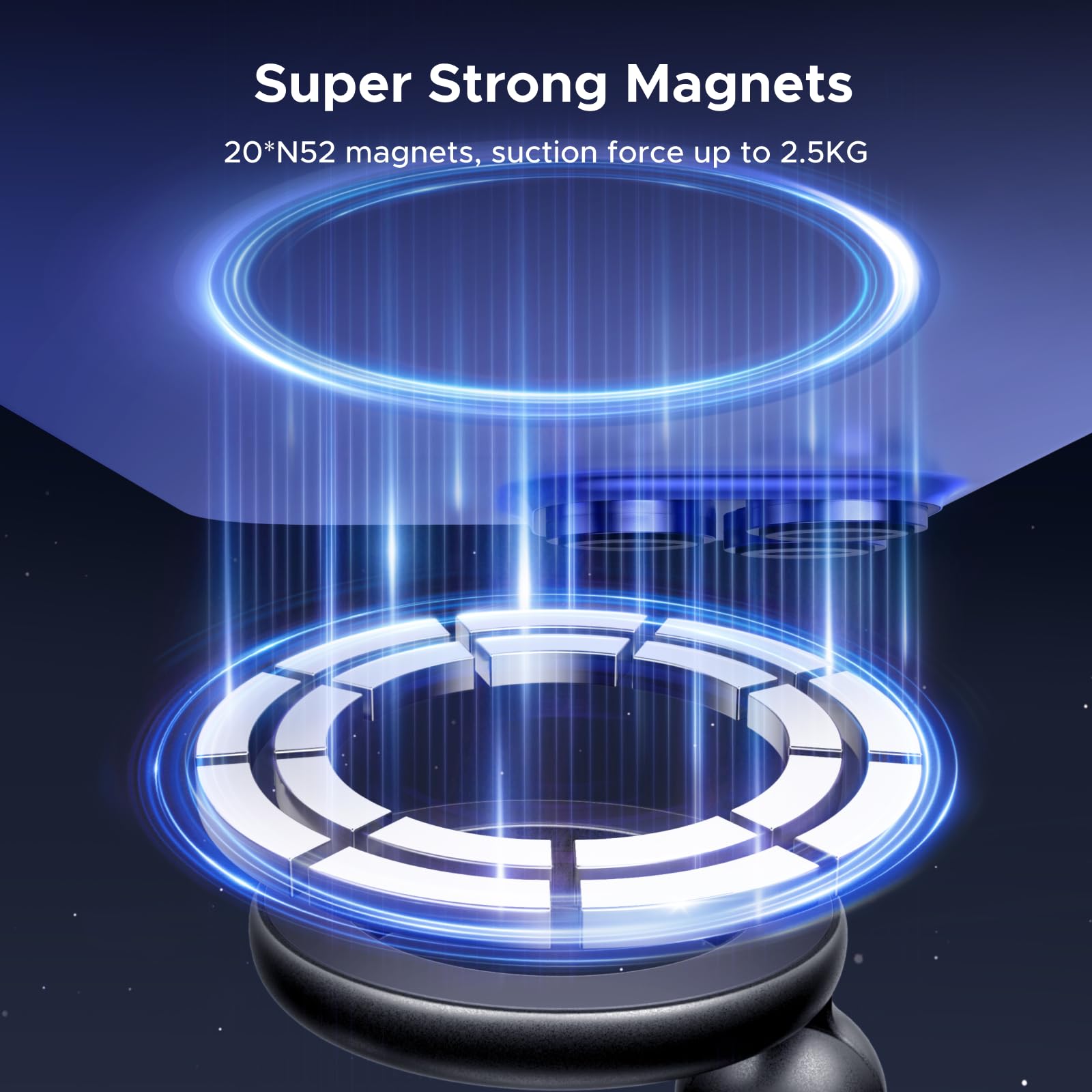 Ugreen Phone Mount For Magsafe Air Vent Car Mount Magnetic Never Block Phone Holder Strengthen Magnetic Power Compatible With Ip