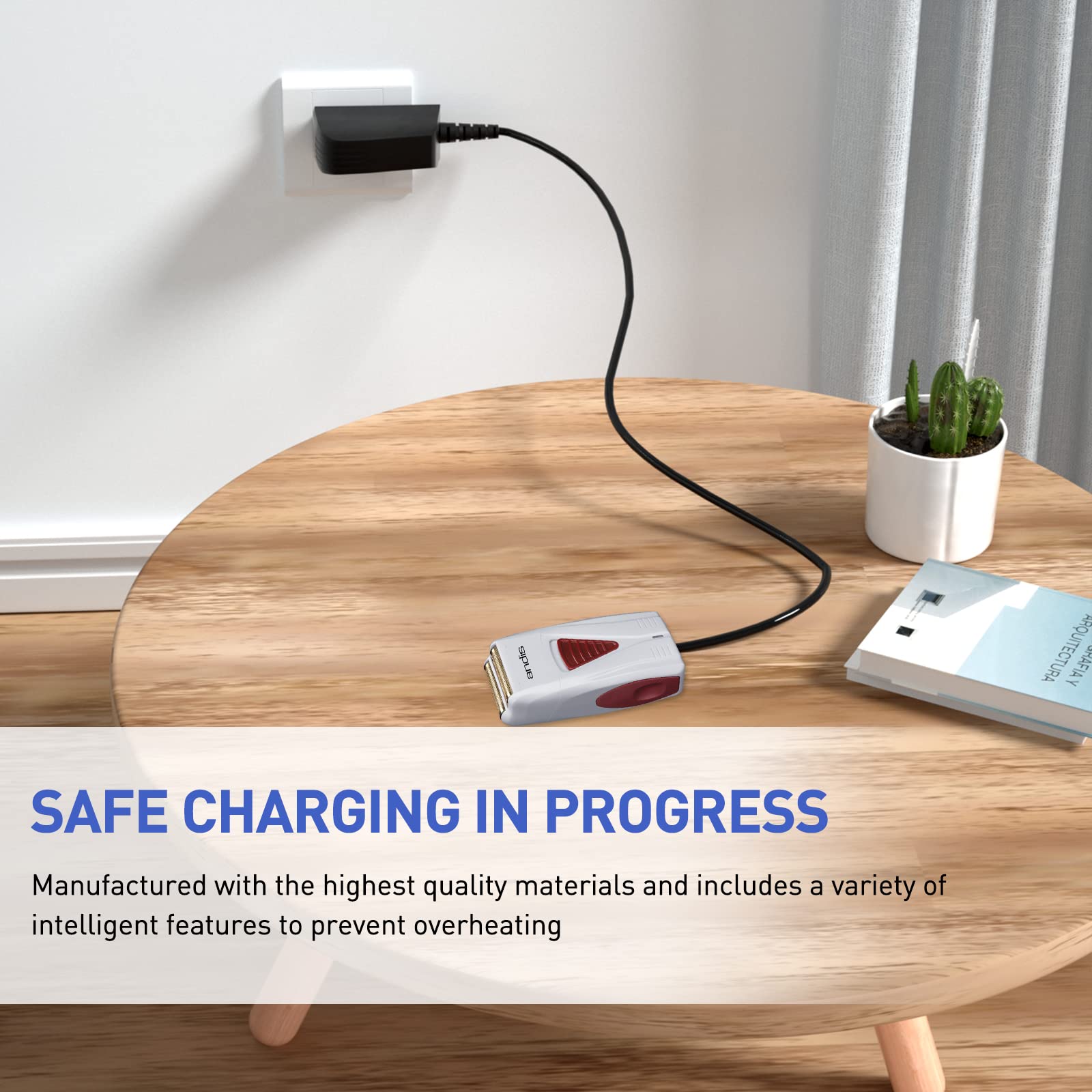 5V 1A Adapter For Andis Shaver Ac Charger Power Cord, Compatible With 17150 Ts 1 17220 17195 Profoil 17190 17165 17170 17205 172