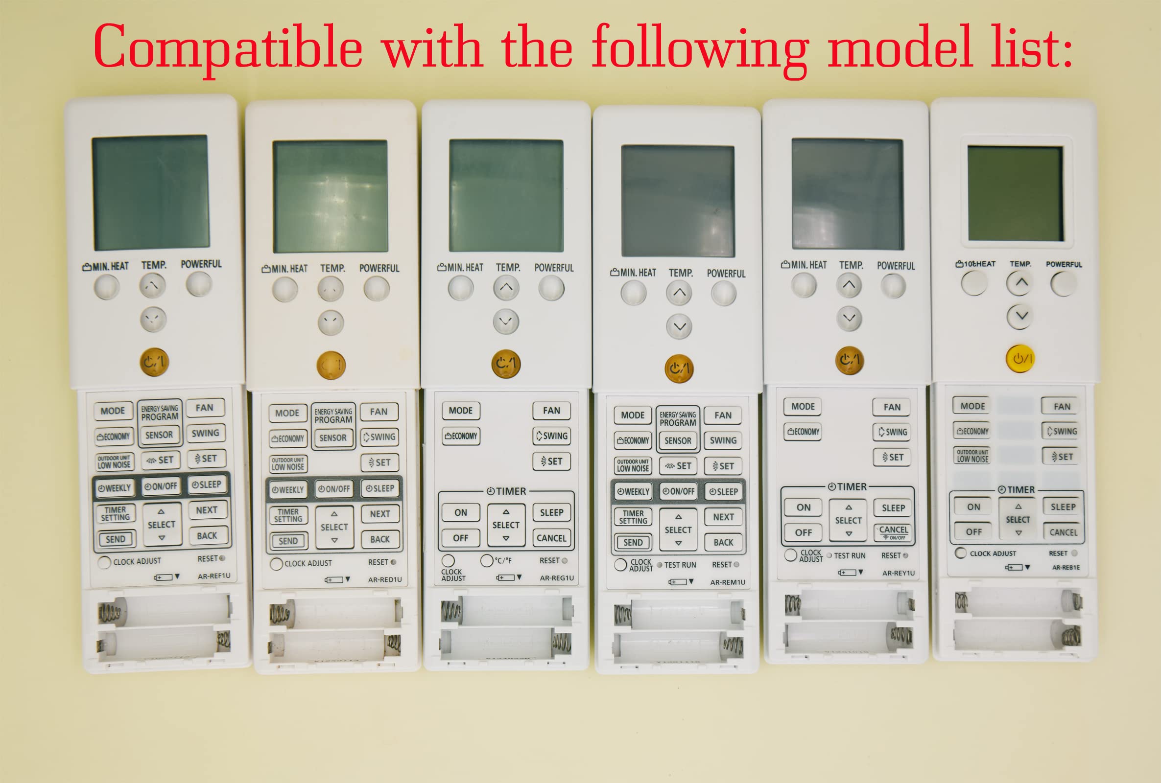 Replacement For Fujitsu Air Conditioner Remote Control Ar Ref1U Ar Red1U Ar Reg1U Ar Rey1U Ar Rem1U Ar Ref1E Ar Ref2E Ar Rea1E A