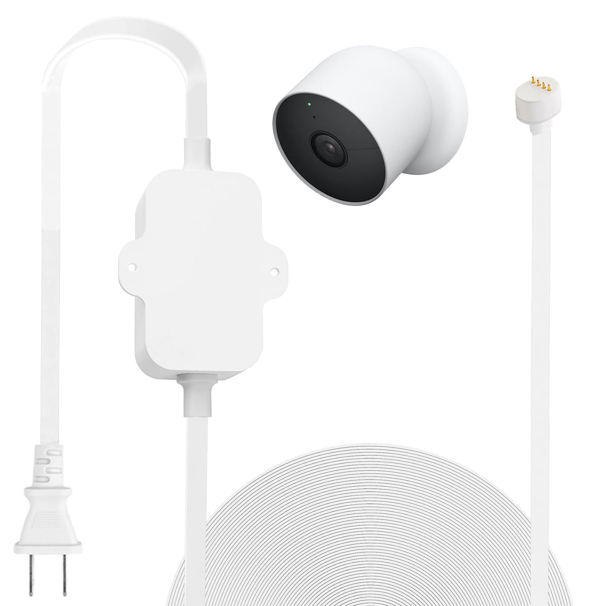 Uyodm 16.4Ft/5M Power Cable Compatible With Google Nest Cam Outdoor Or Indoor, Battery(2Nd Generation)   5V 2A Charging Cable Po