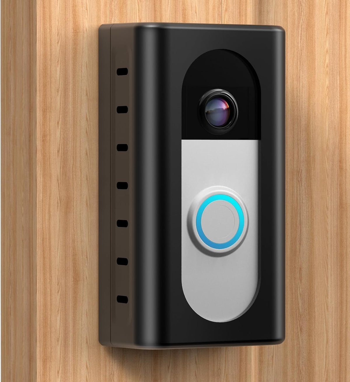 Kimilar 2024 Upgrade No Drill Adhesive Video Doorbell Mount Compatible With Most Wireless Video Doorbell, Anti-Theft Mounting Br