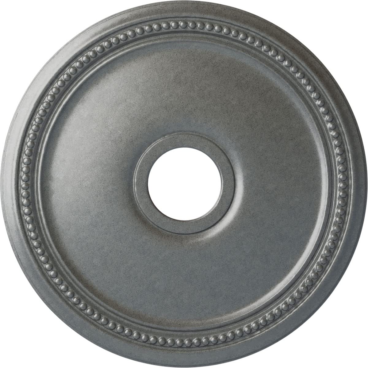 Ekena Millwork CM18DIPLS Diane Ceiling Medallion, 18OD x 3 5/8ID x 1 1/8P (Fits Canopies up to 5 3/8), Hand-Painted Platinum
