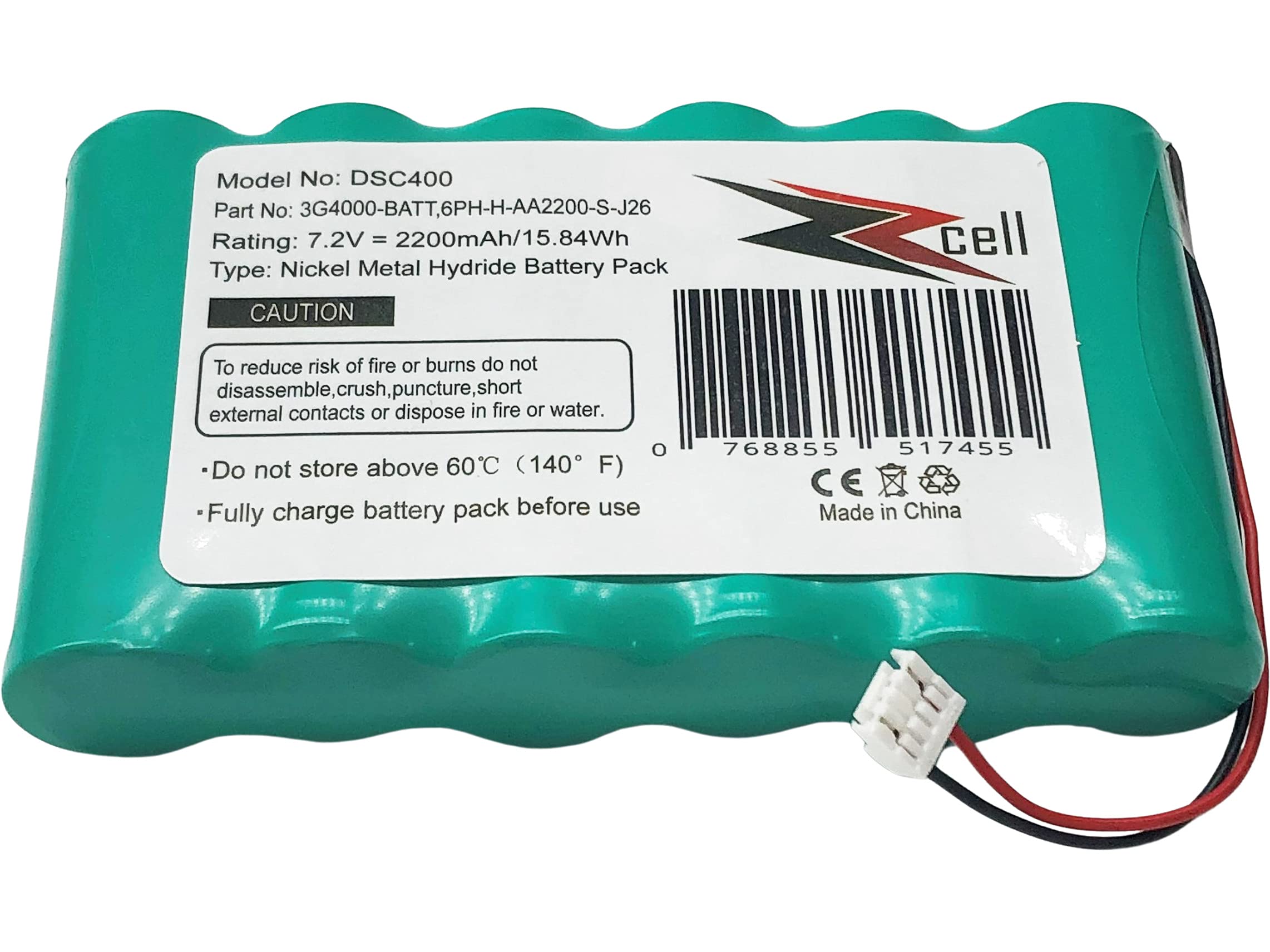 Zzcell Battery Replacement For Dsc 3G4000 Batt 6Ph H Aa2200 S J26 Dsc 3G4000 Cellular Communicato Alarm System 7.2V 2200Mah