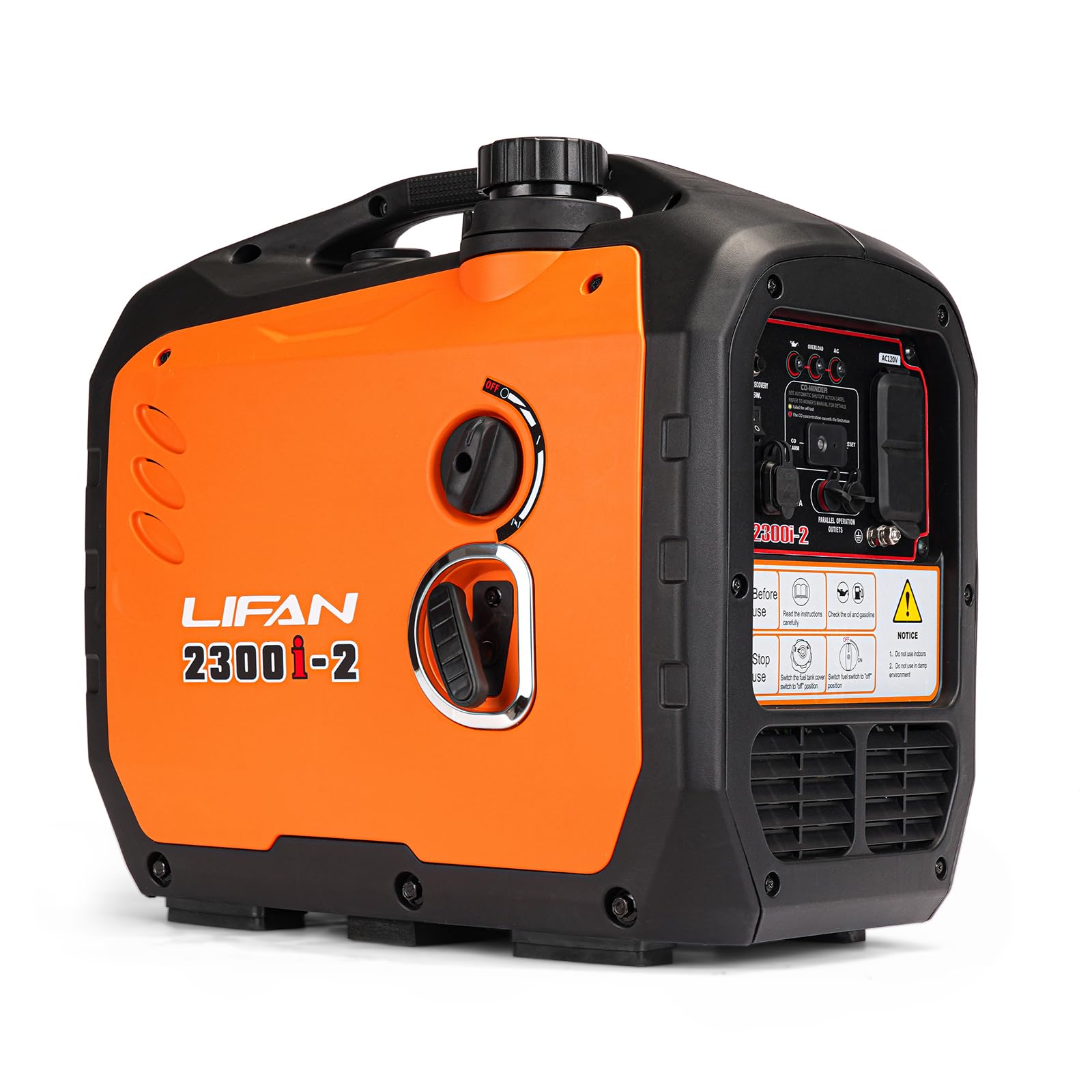 LIFAN 2300W Gasoline Inverter Generator - Portable, Quiet & Fuel-Efficient Power Solution for Home, Camping, RV & Emergency Use 
