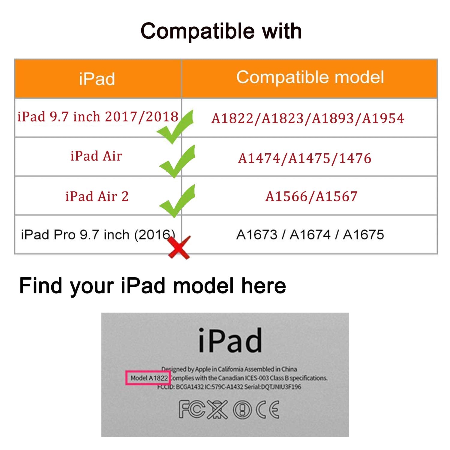 New Case For Ipad 9.7 Inch 2018 2017/ Ipad Air 2 Case   360 Degree Rotating Stand Protective Cover Smart Case With Auto Sleep/Wa