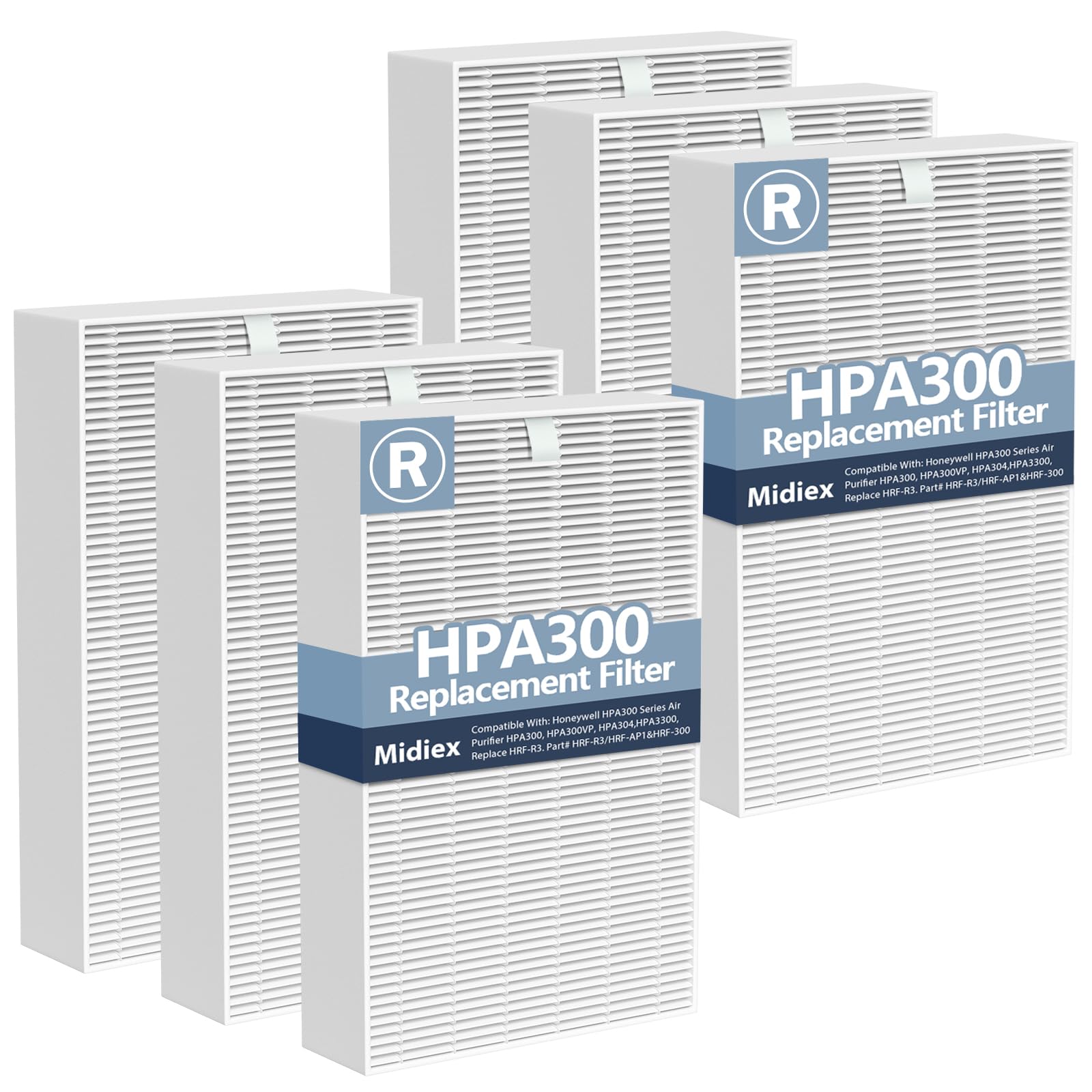 HPA300 Filter Replacement Compatible with Honeywell Air Purifier HPA300 HPA200 HPA100 and 5000 Series, Replace HRF-R3 HRF-R2 HRF
