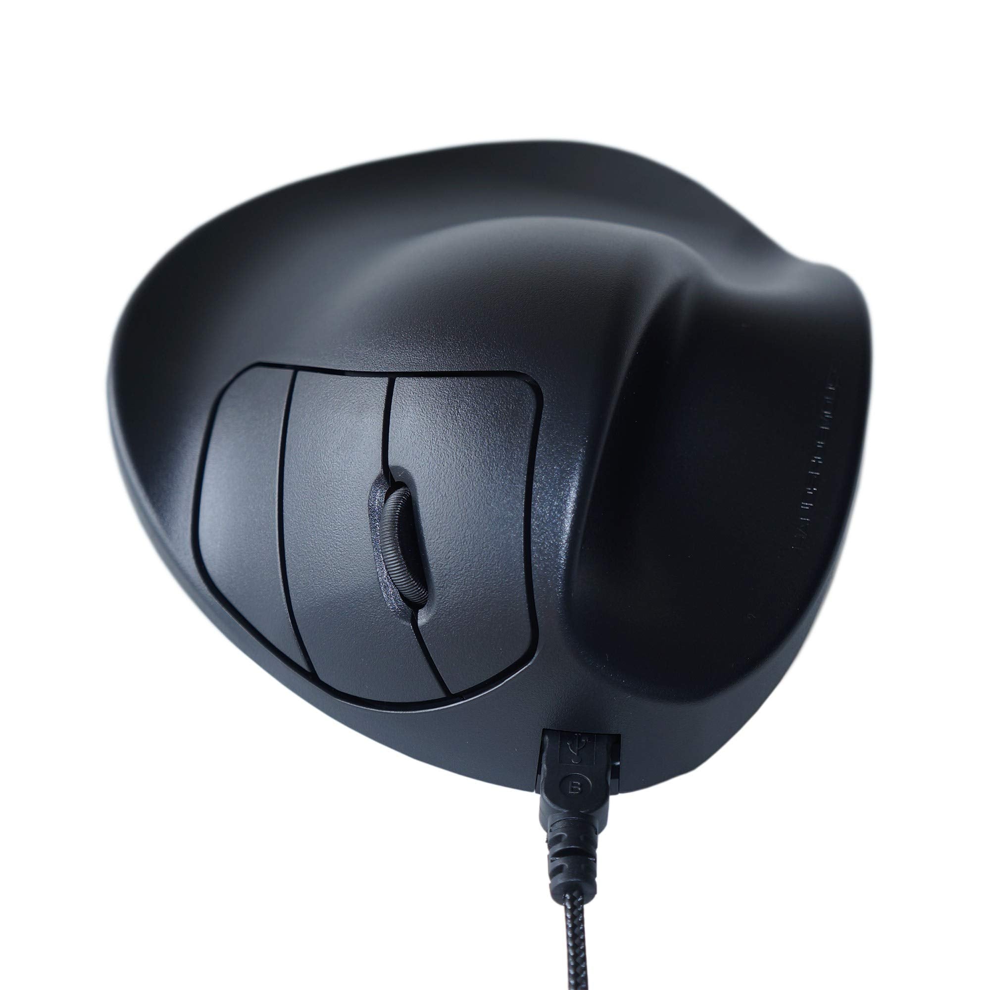 Hippus S2Wb Lc Wired Light Click Handshoe Mouse (Right Hand, Small, Black)