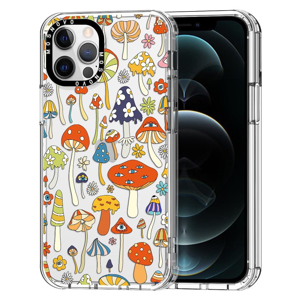 Mosnovo Case For Iphone 12 Pro Max, [Buffertech 6.6Ft Military Grade Drop Protection] [Anti Peel Off Tech] Clear Tpu Bumper Phon