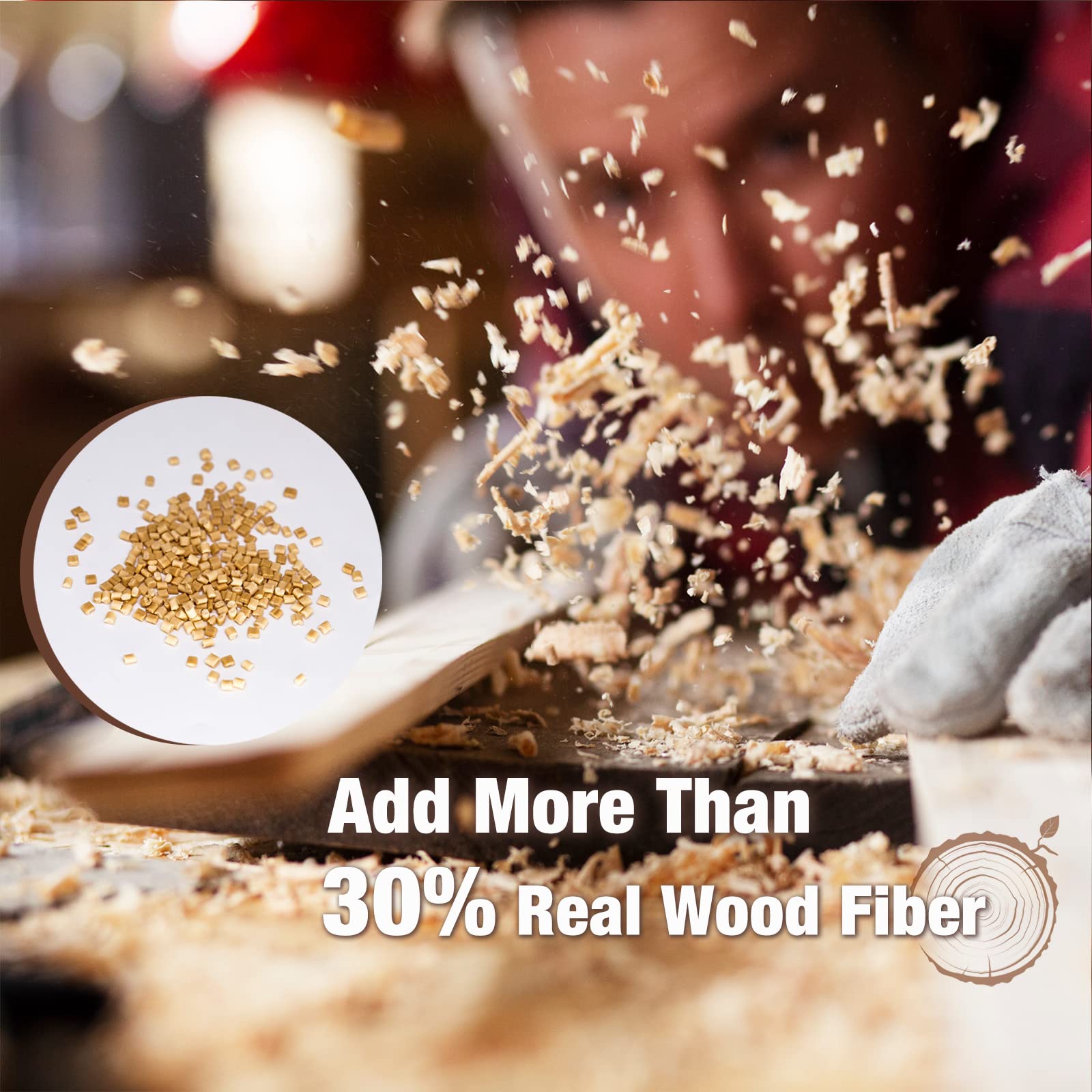 Ovv3D Wood Pla Filament 1.75Mm, Cherry Wood Filament 3D Printer Filament, Wood Filament Add More Than 30% Real Wood Fiber, Matte