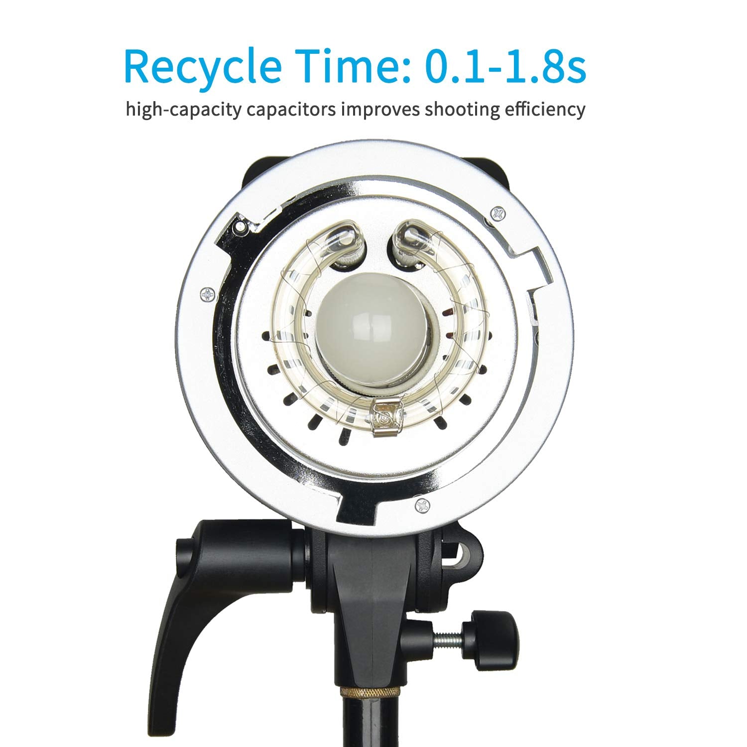 Godox Ms300 Compact 300W Studio Flash,Small And Portable 2.4G Wireless X System Gn58 5600K Monolight With Bowens Mount 150W Mode