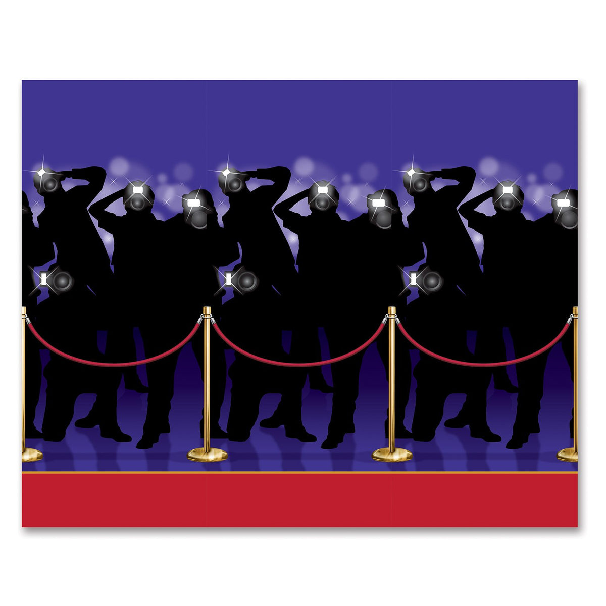 Beistle Paparazzi Photo Backdrop, 4??X 30??  Backdrop For Parties, Photo Backdrop, Easy To Adhere Wall Covering, Photography Bac