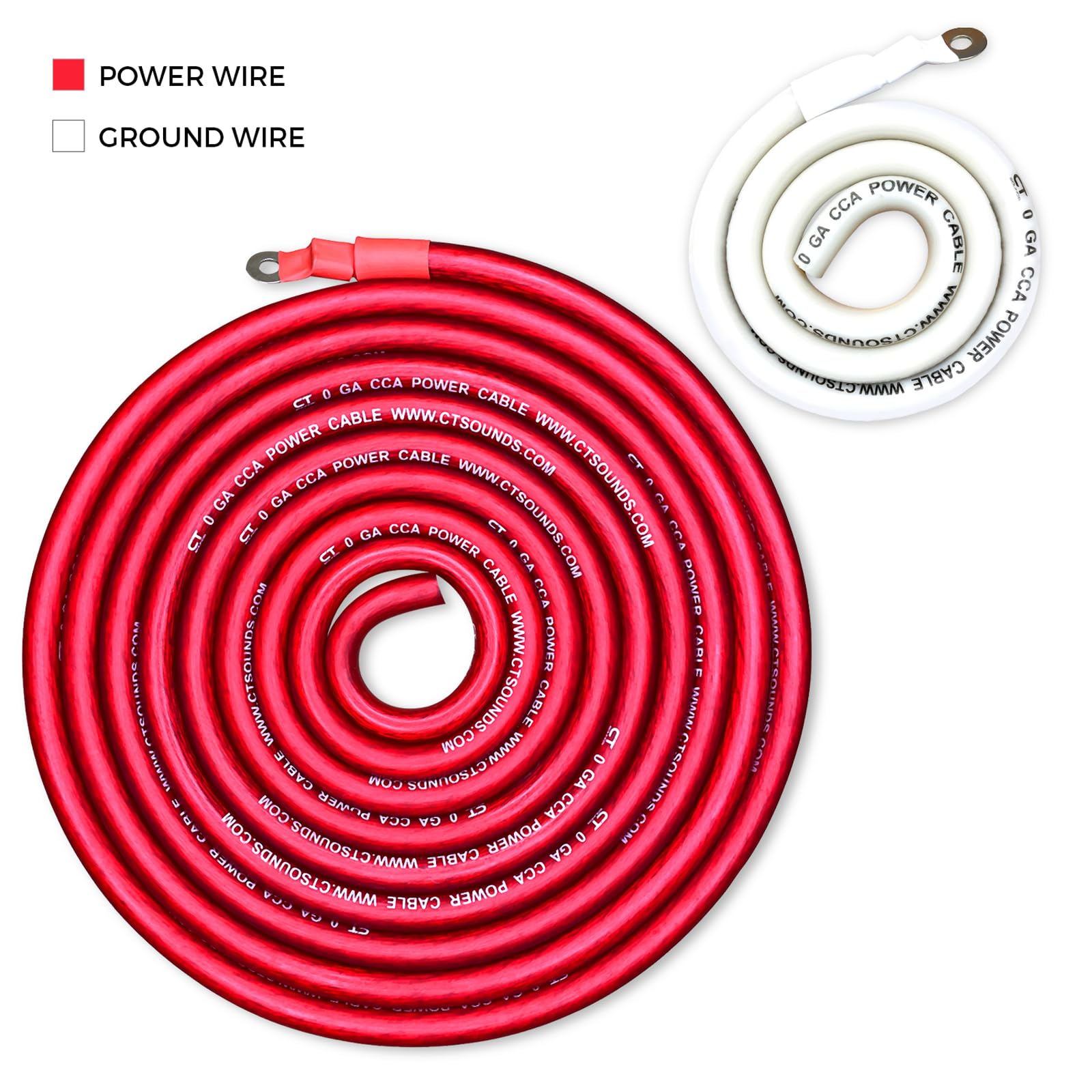 Ct Sounds 1/0 Gauge Cca Complete Amp Wiring Install Kit, Ampkit 0Ga Pro