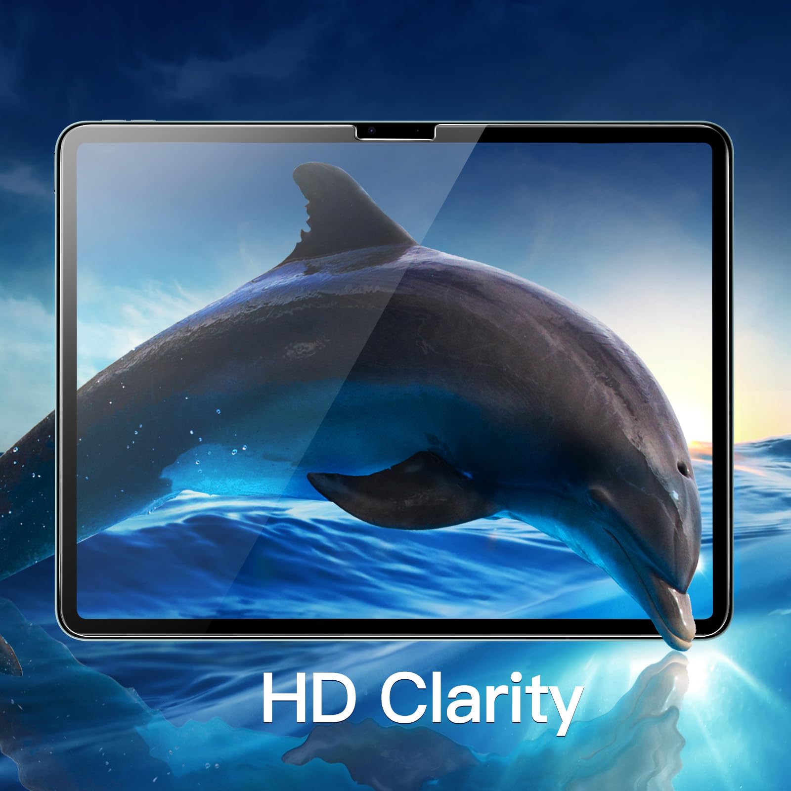 Jetech Screen Protector For Ipad Air 11 Inch M2 (2024), 9H Tempered Glass Film, Hd Clear, 2 Pack