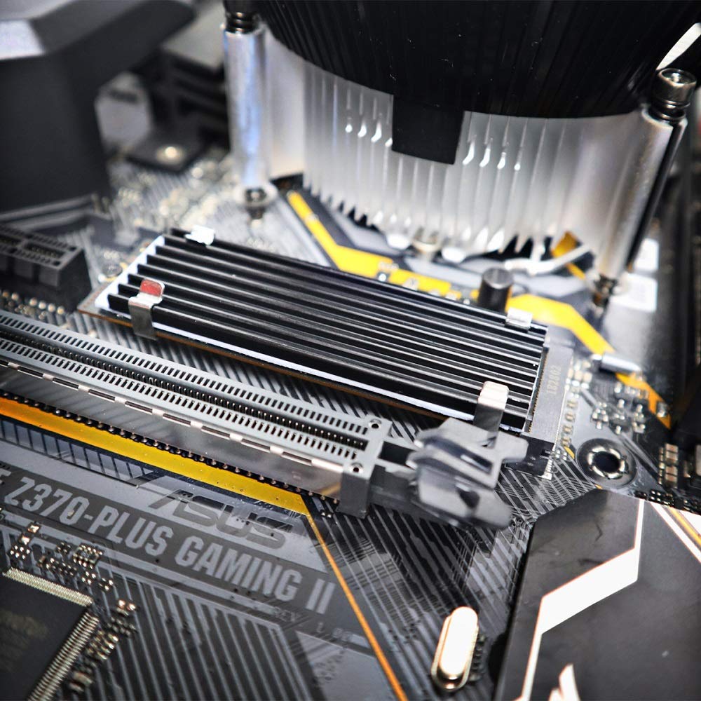 Glotrends M.2 Heatsink For 2280 M.2 Ssd, Fit For Pc/Ps5/Ps5 Slim Installation, 22X70X3Mm Aluminum Body, Including Thermal Pad (2