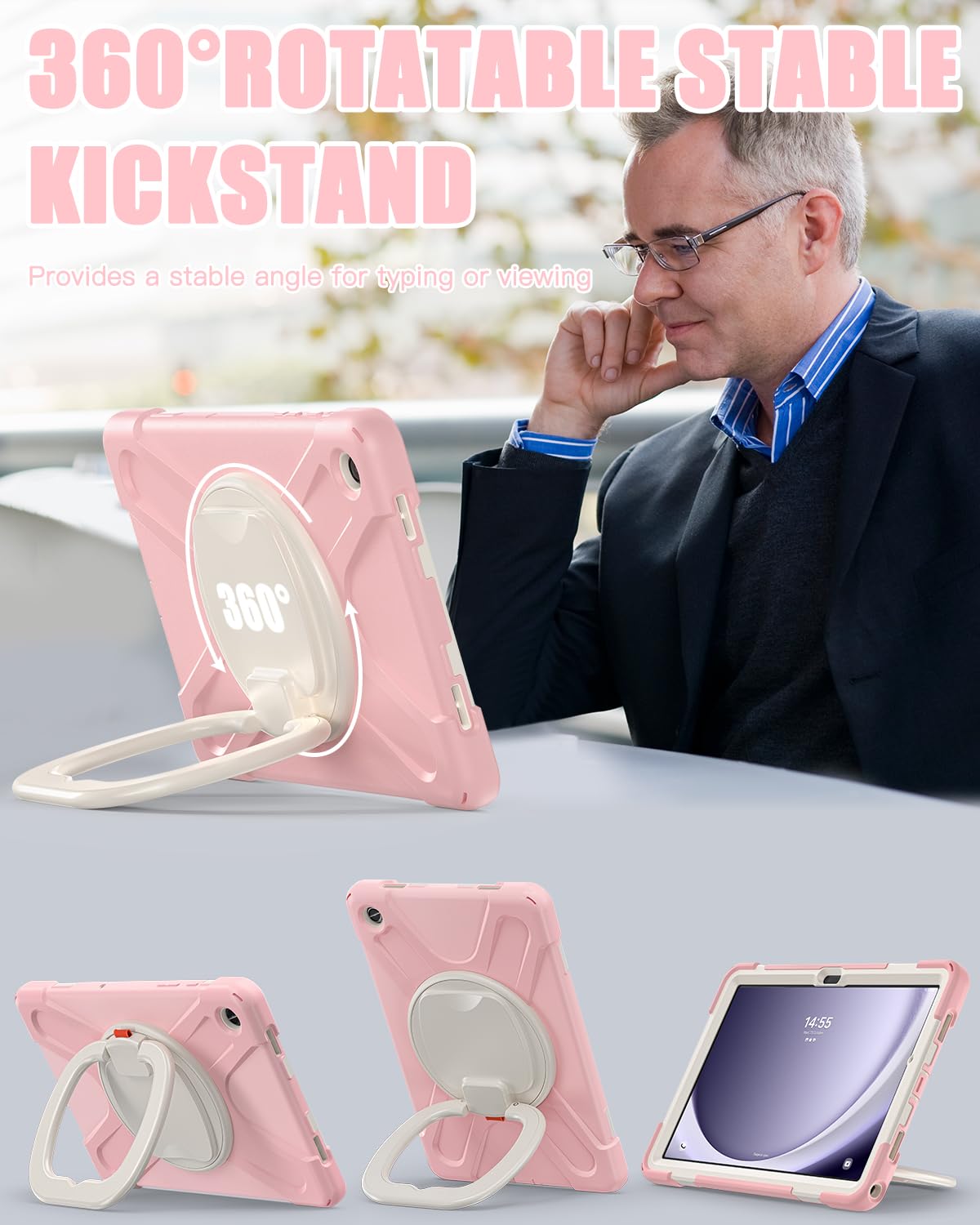 Braecn Kids Case For Samsung Galaxy Tab A9+/ A9 Plus 11 Inch 2023 Sm X210/X216/X218, Heavy Duty Protective Silicone Cover With S