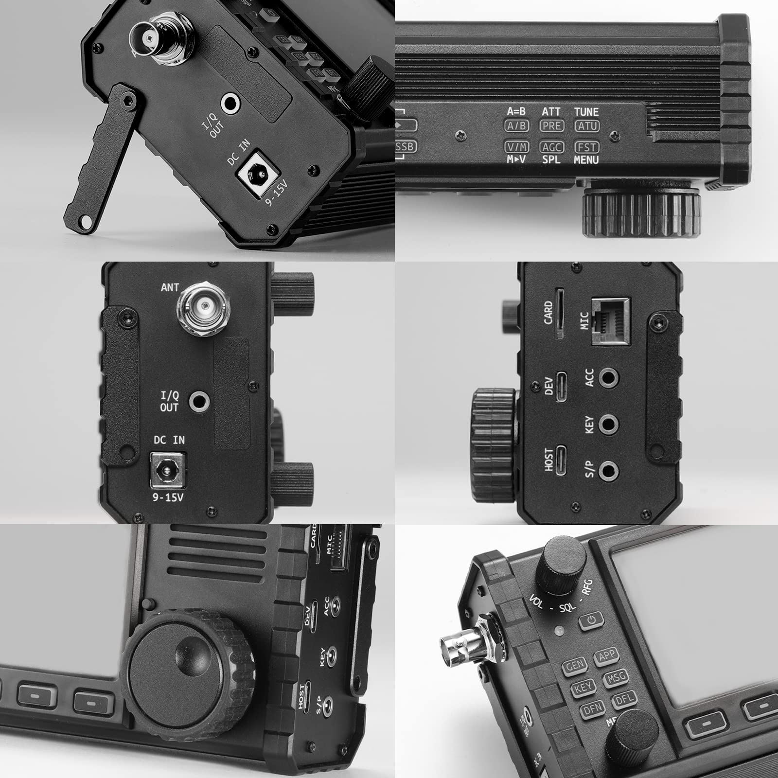 Xiegu X6100 Hf Radio Transceiver, 10W Full Mode Sdr Radio Supports Bt With 4'' Lcd Screen