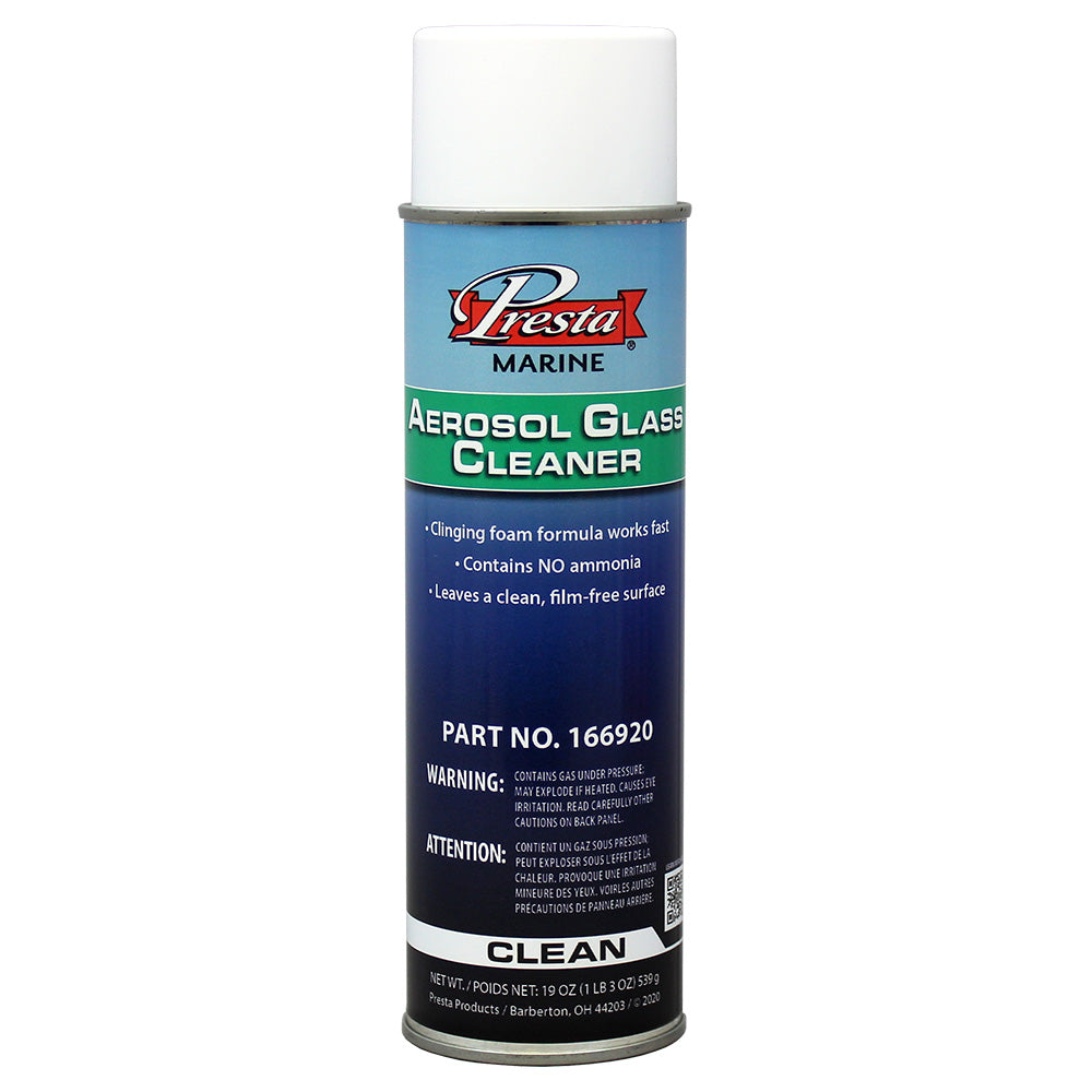 Presta Marine Ammonia Free Aerosol Glass Cleaner - 19Oz,WBAUVB08PDBYFQM