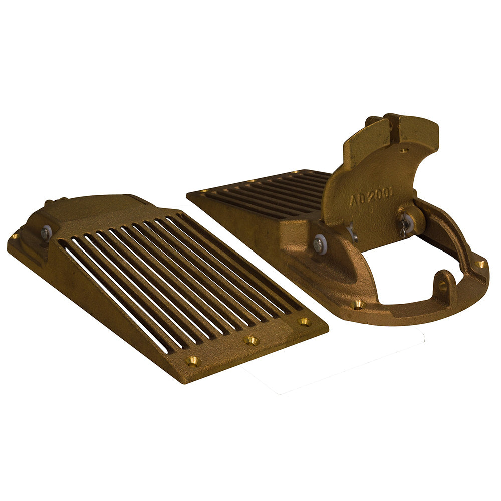 Groco Bronze Slotted Hull Scoop Strainer W/Access Door F/Up To 2'' Thru Hull,WBAUVA001345656