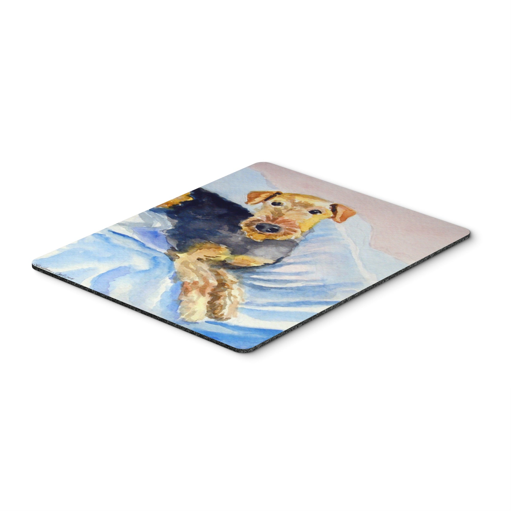Carolines Treasures Cozy Airedale Terrier Mouse Pad/Hot Pad/Trivet (7335MP)