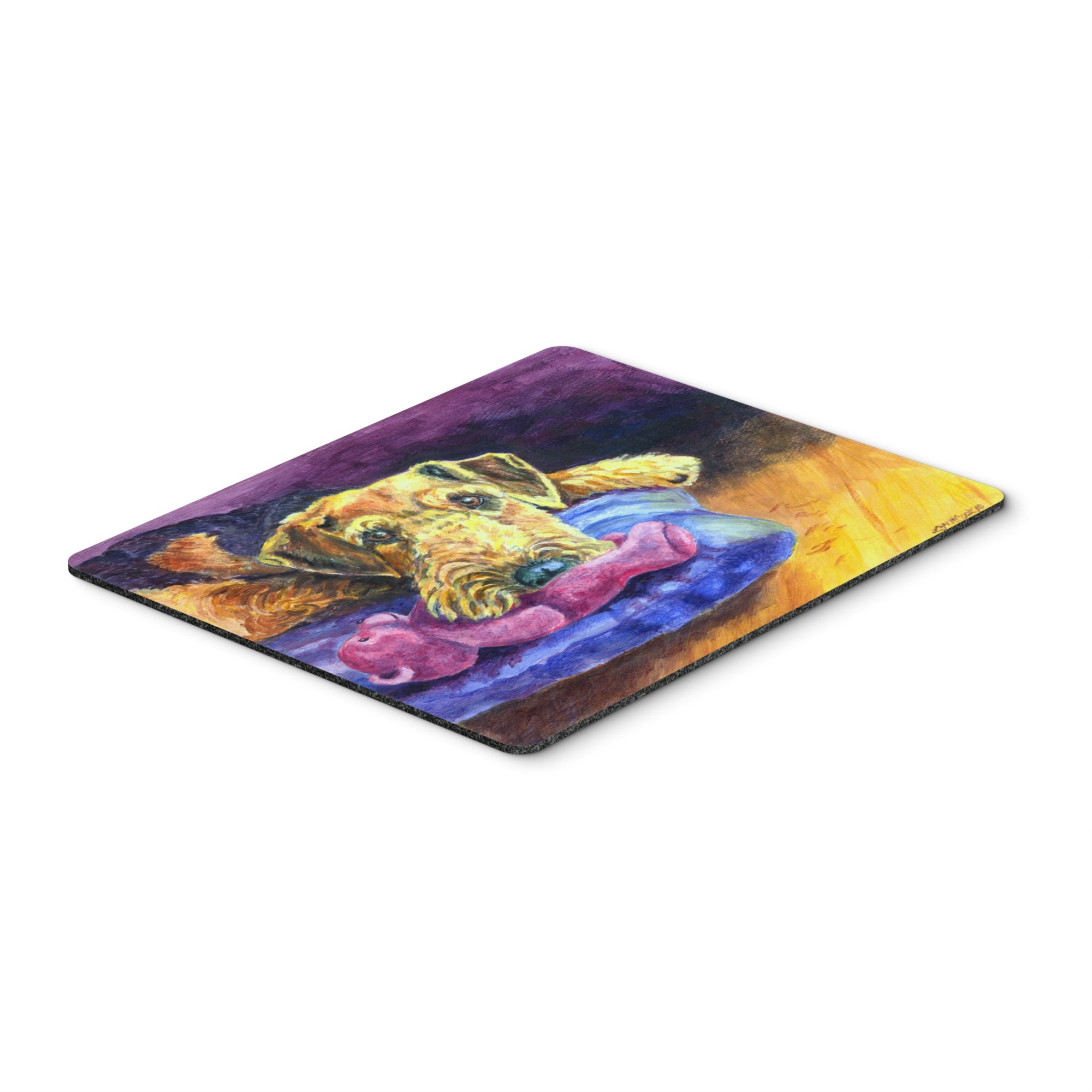 Carolines Treasures Airedale Terrier Teddy Bear Mouse Pad/Hot Pad/Trivet (7345MP)