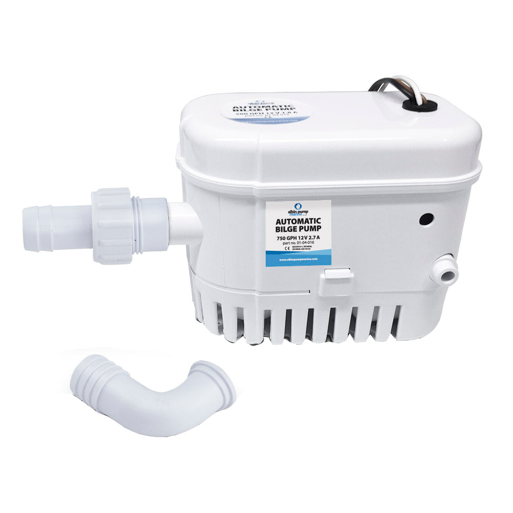Albin Group Automatic Bilge Pump 750 Gph - 24V,WBAUVB07LDDB2QM